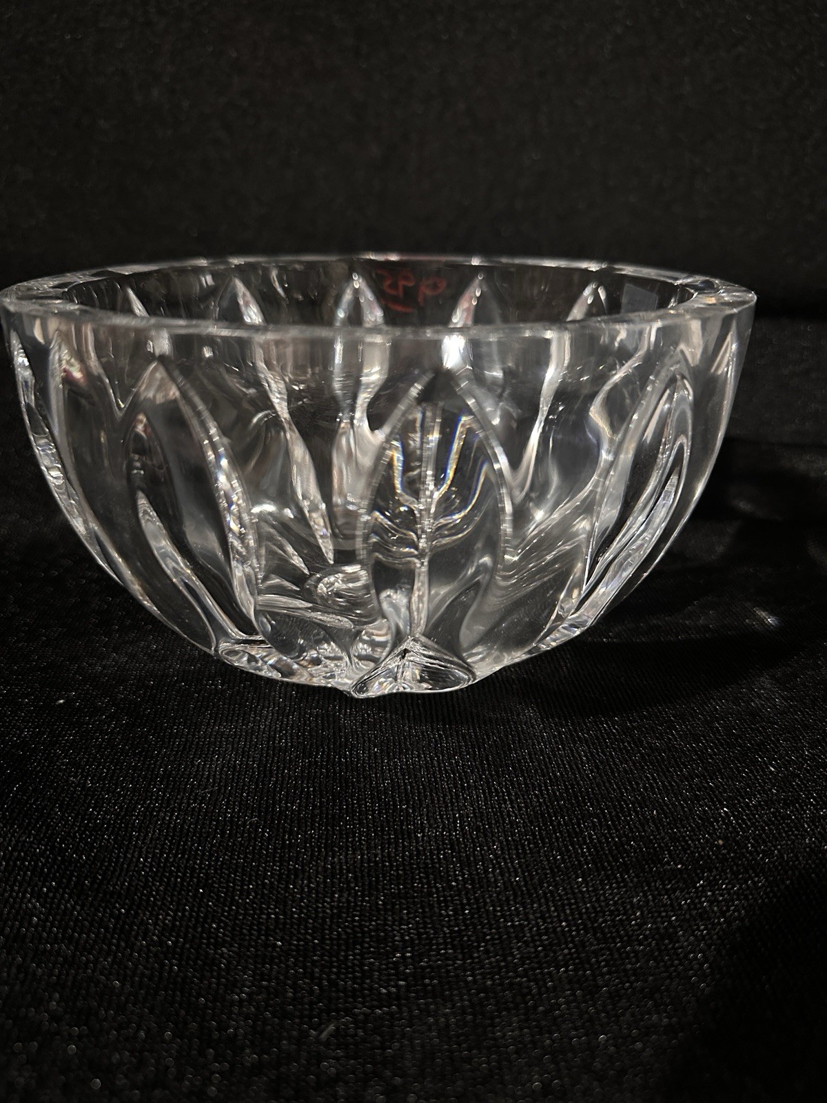 Reed & Barton Equinox 4×7”Crystal Bowl Sticker Mark On Bottom Slovenia