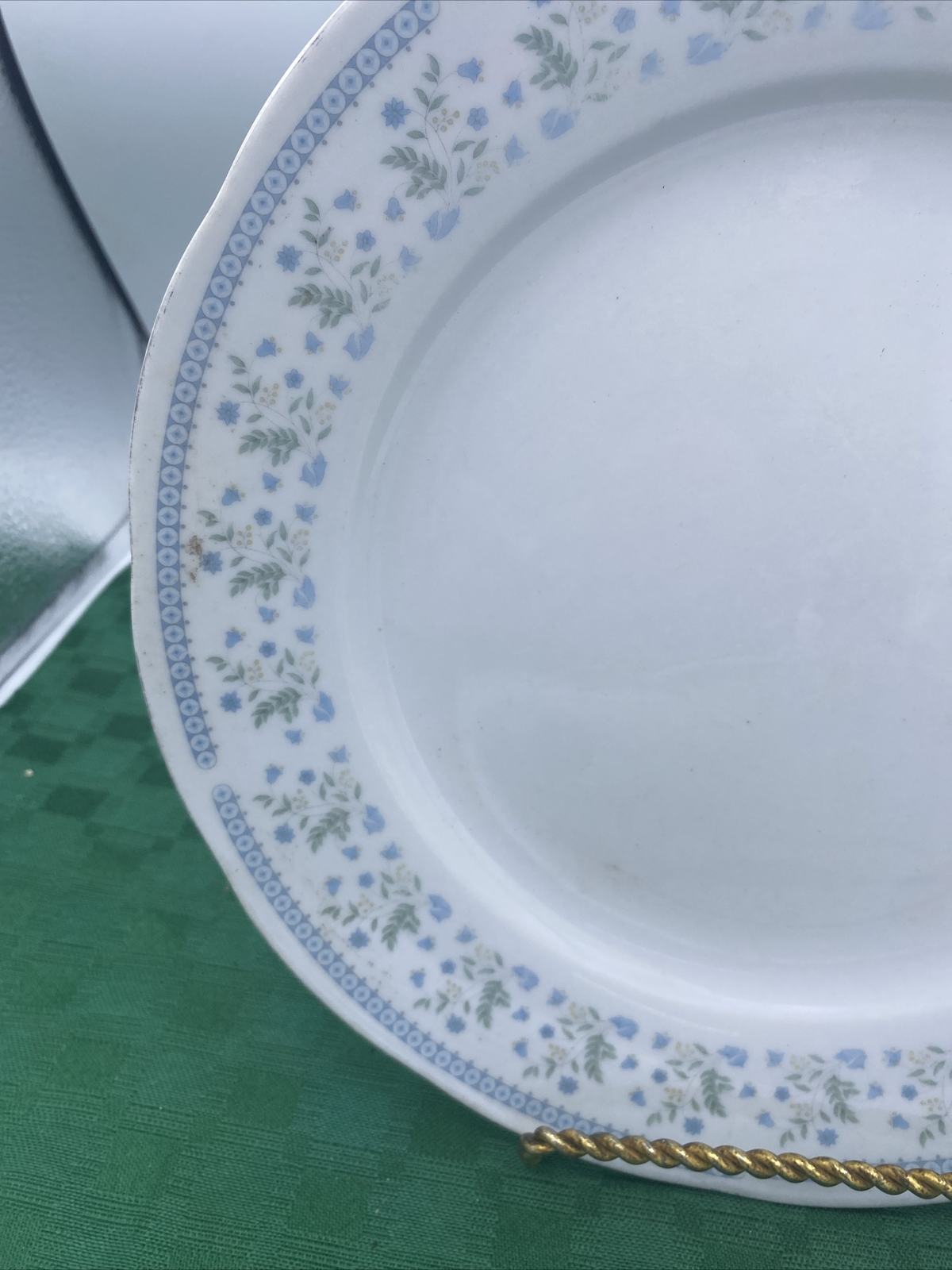 GUC-China-Blue/Green Bluebell Pattern 10” Dinner Plate