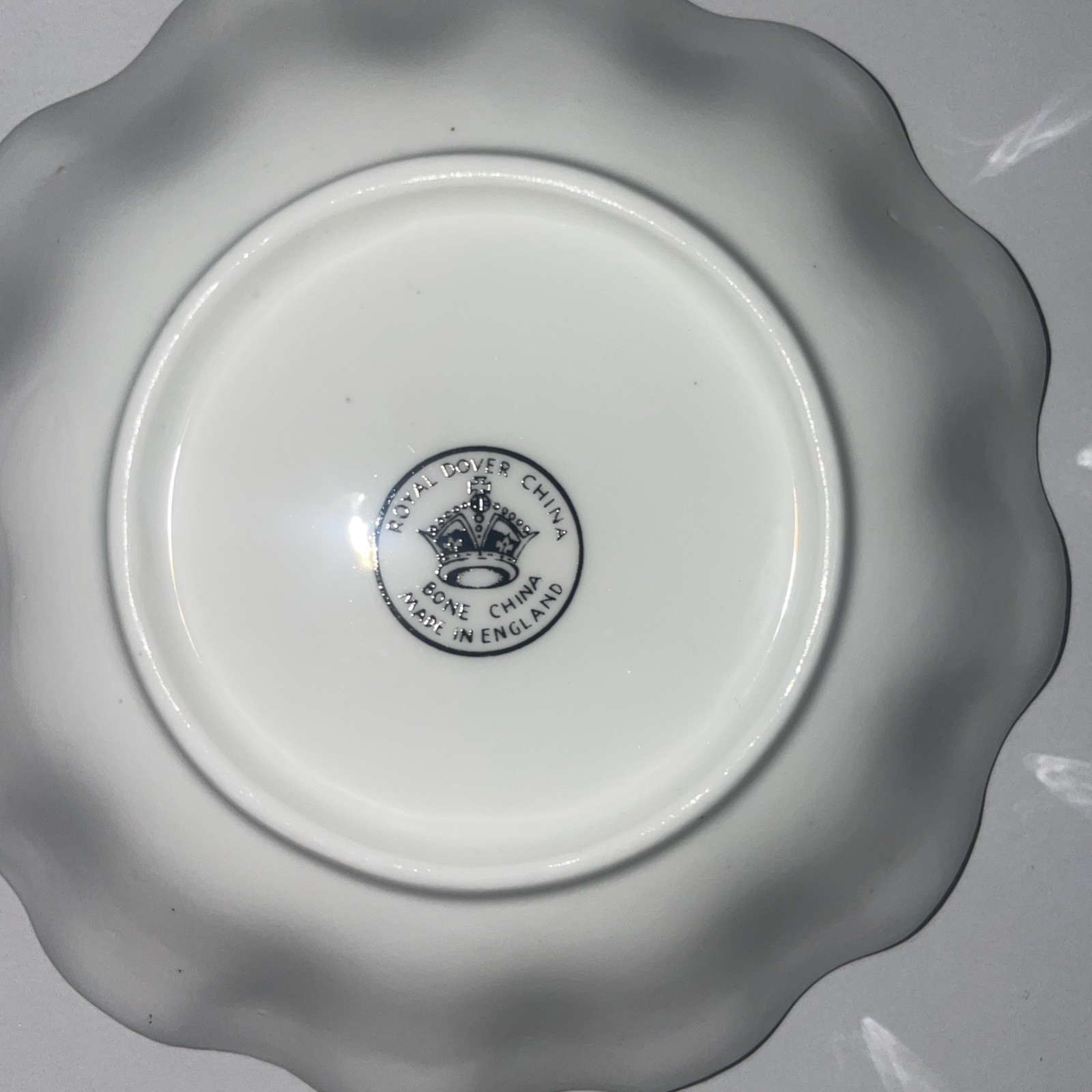 Royal Dover Creamer Bone China Lilly Of The Valley Milk Pitcher And Saucer