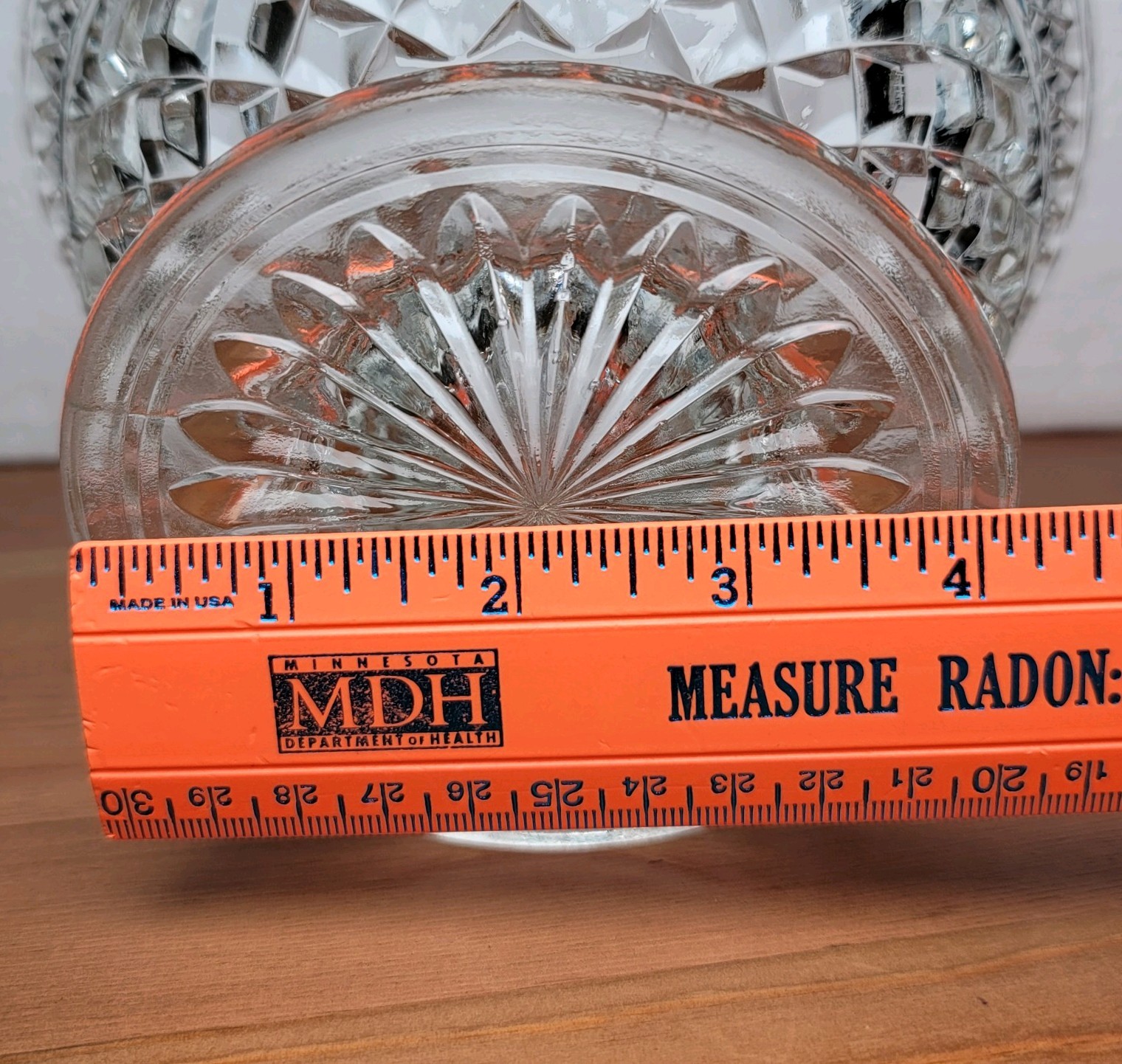 Anchor Hocking Wexford Covered Candy Dish Pedestal Crystal Glass w Lid 7.5 In