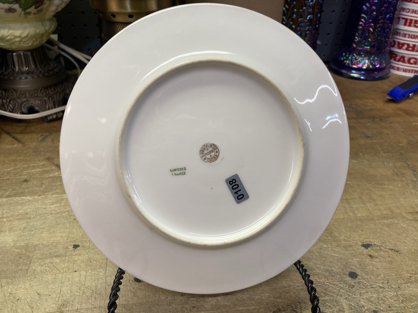 Antique Hand Painted Signed J P Limoges / Pickard China Plate / Dasies