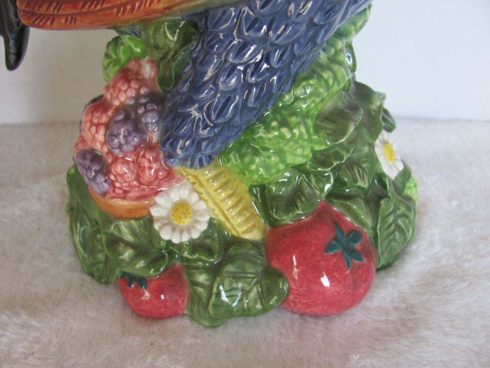 Fitz & Floyd Classics Country Gourmet Rooster 12” Tall Pitcher Centerpiece