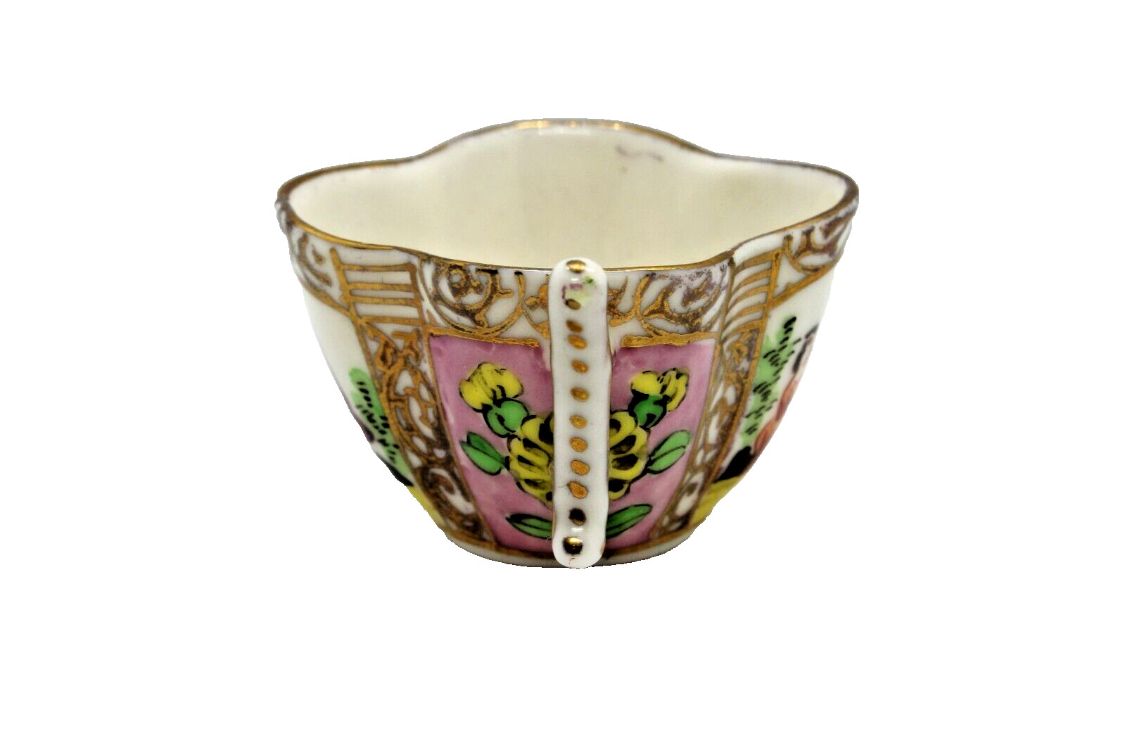 Hokutosha Fine China Tea Cup & Saucer Hand Decorated Made in Occupied Japan