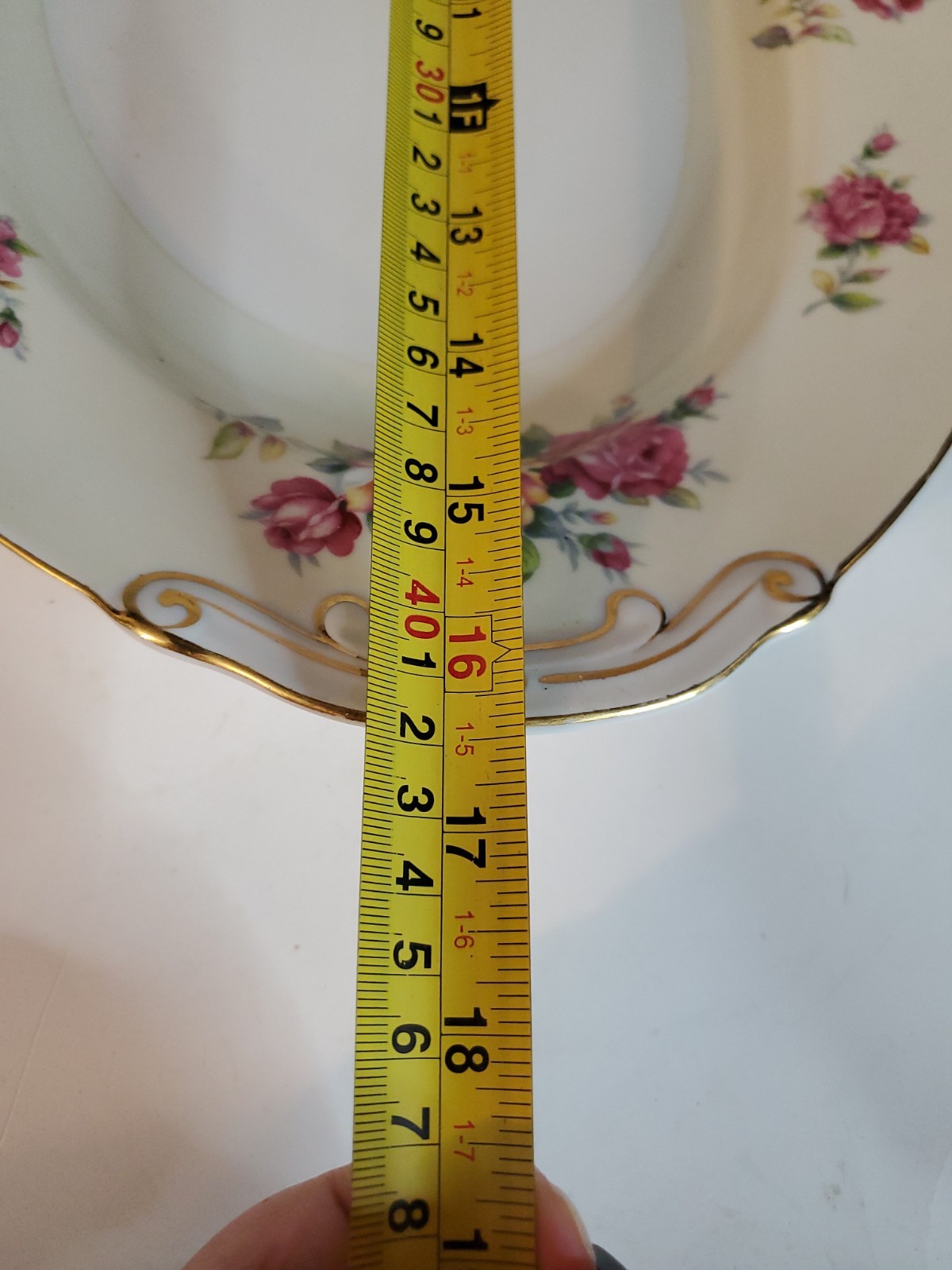 Vintage Kyoto China Porcelain Serving Platter 16″x11″ Made in Occupied Japan