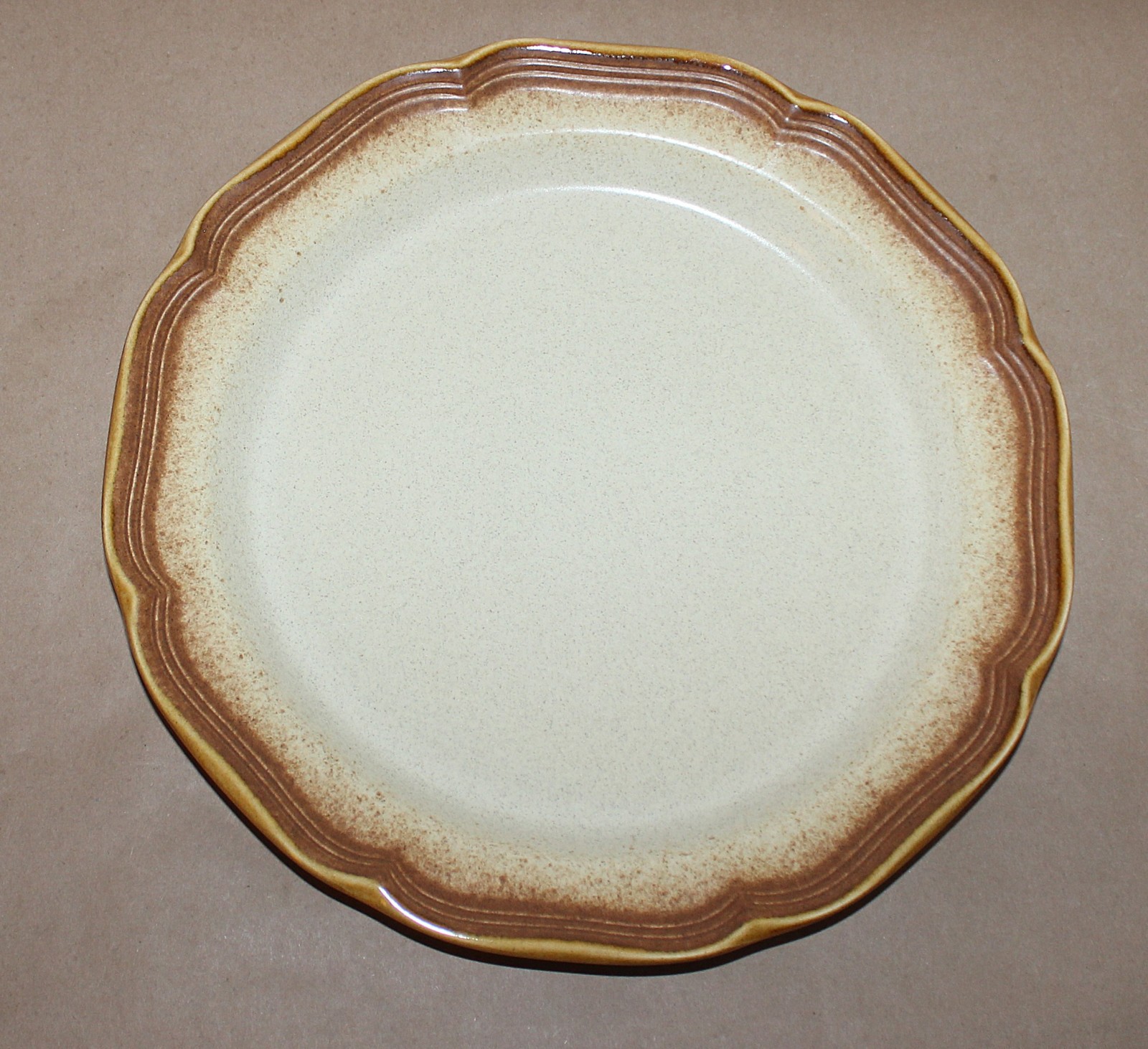 Mikasa Whole Wheat E800 Stoneware Serving Platter 12.5″ & Serving Veg Bowl 9.75″