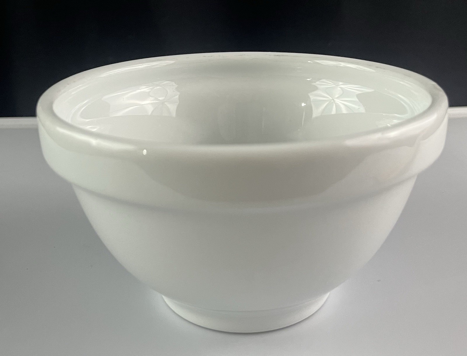 Vintage Naaman Israel White Fine Porcelain Small Bowls Set of 4 Stackable 5″