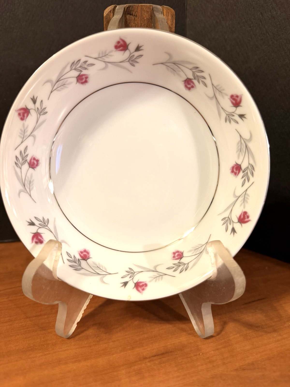 Princess Rose Reverie Soup Bowl Pink Floral Vintage Japan