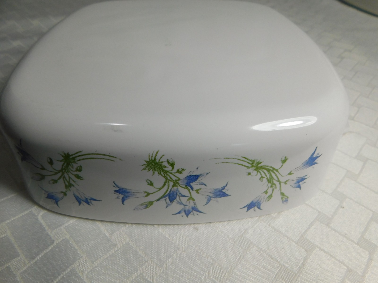 Set of 2 Vintage Corning Blue Dusk Casserole Baking Dishes with Lids, 1L &2L