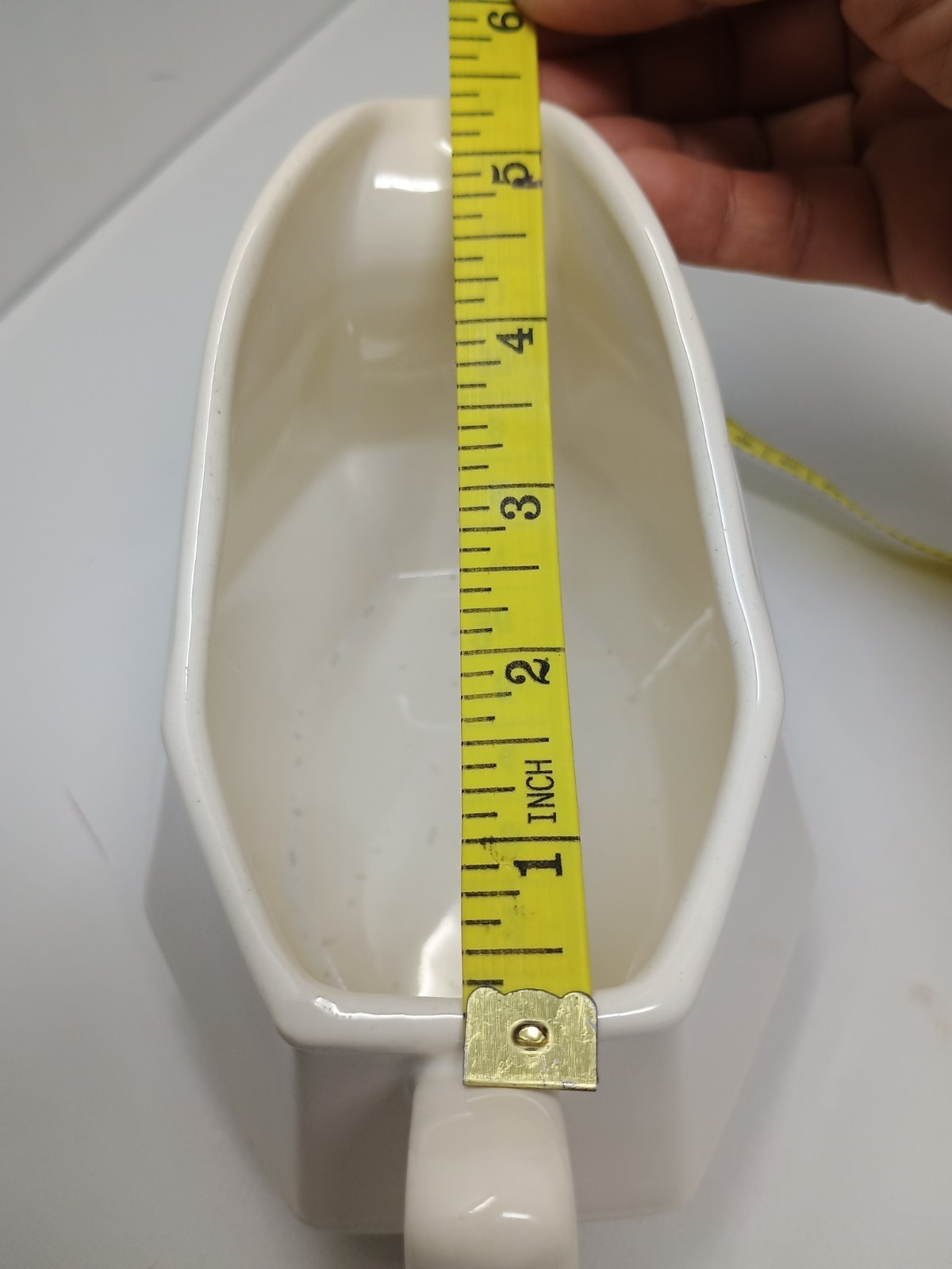 Vintage Homer Laughlin Colonial White Dover Gravy Boat Ivory White Ironstone