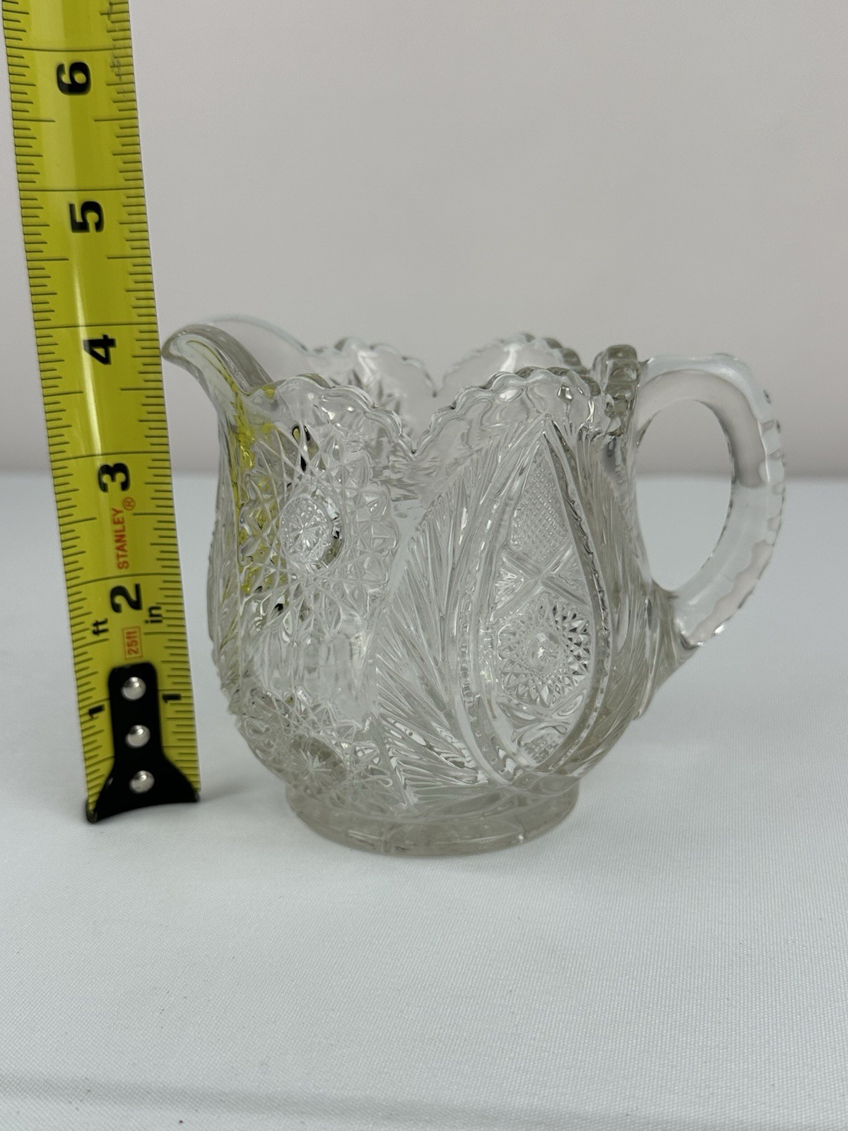 EAPG Westmoreland #228 Atlanta Star and Plume Glass Creamer