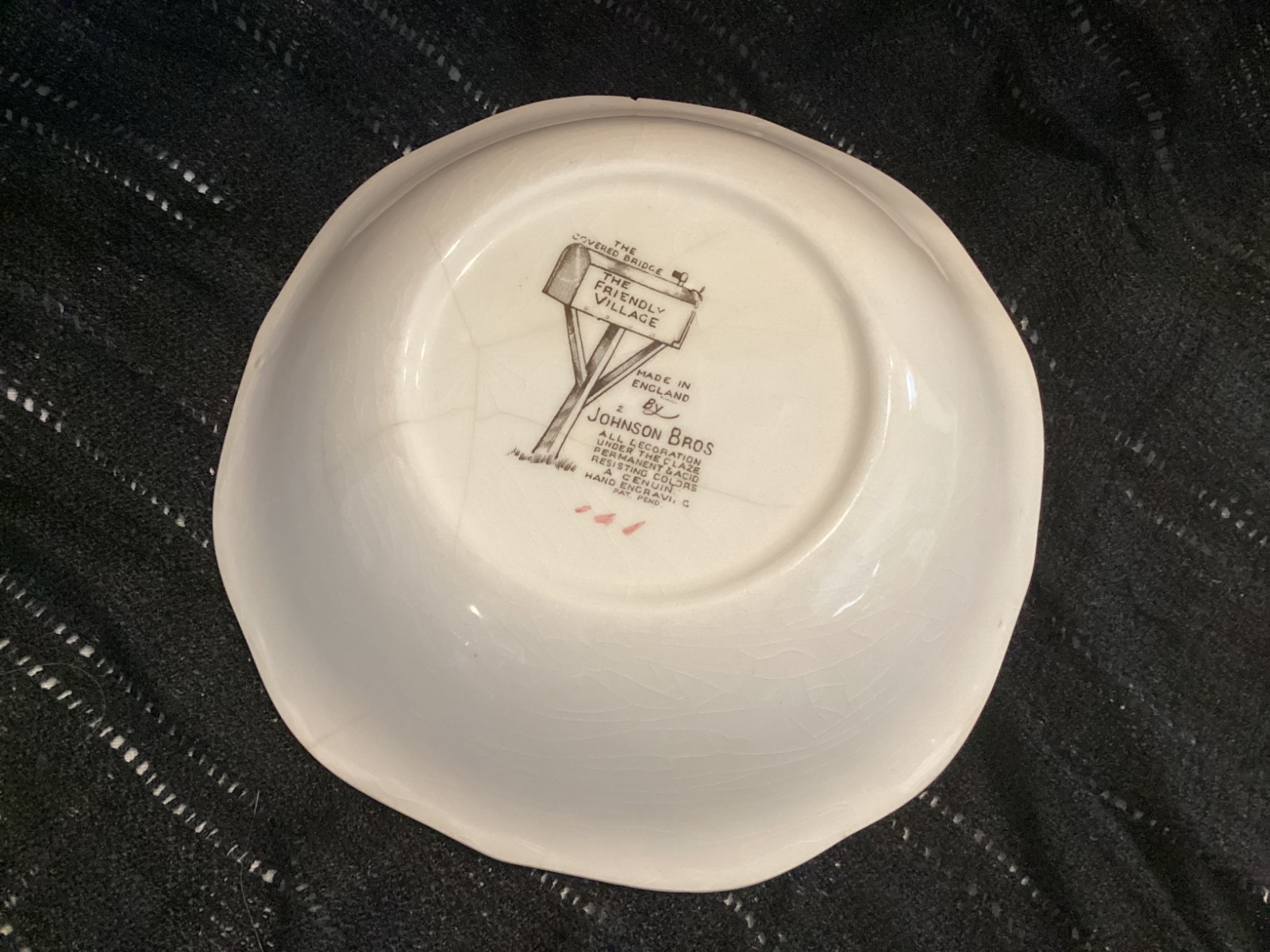 The Friendly Village Johnson Bros 7″ Bowl The Covered Bridge