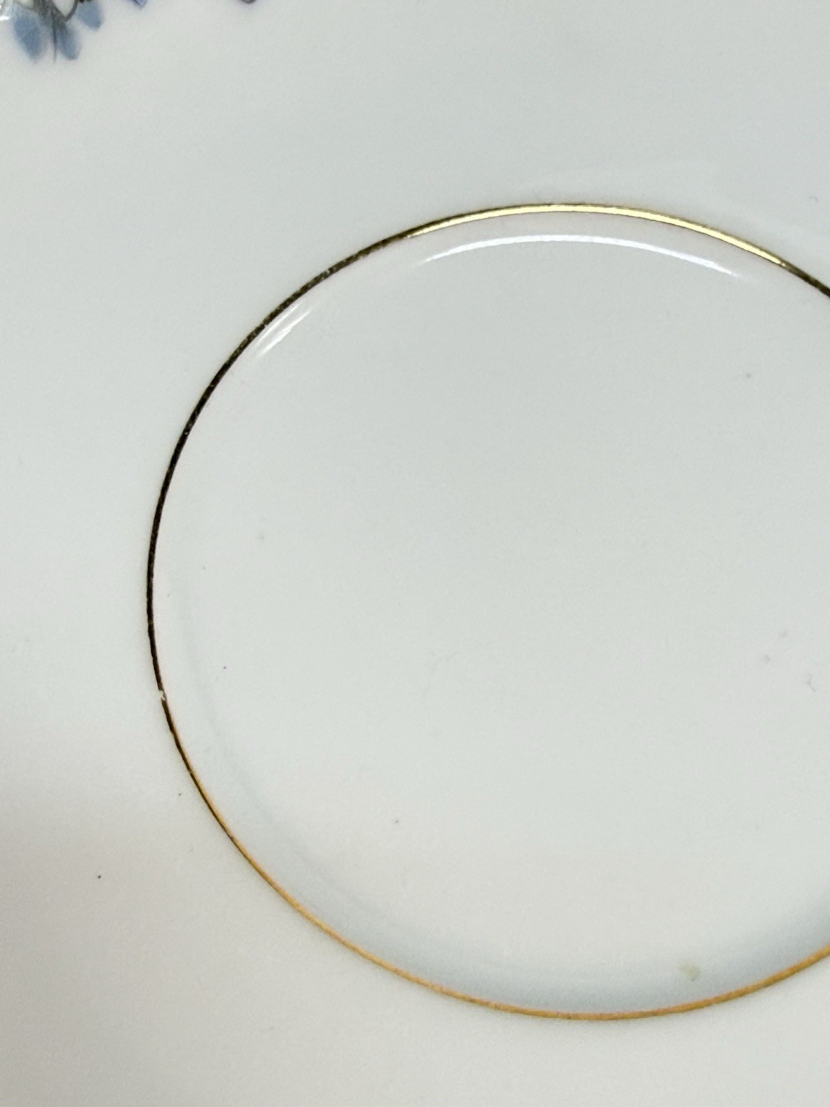 Set of 6 Noritake Violette 3054 Saucers – Excellent Condition – Gold Trim -Japan