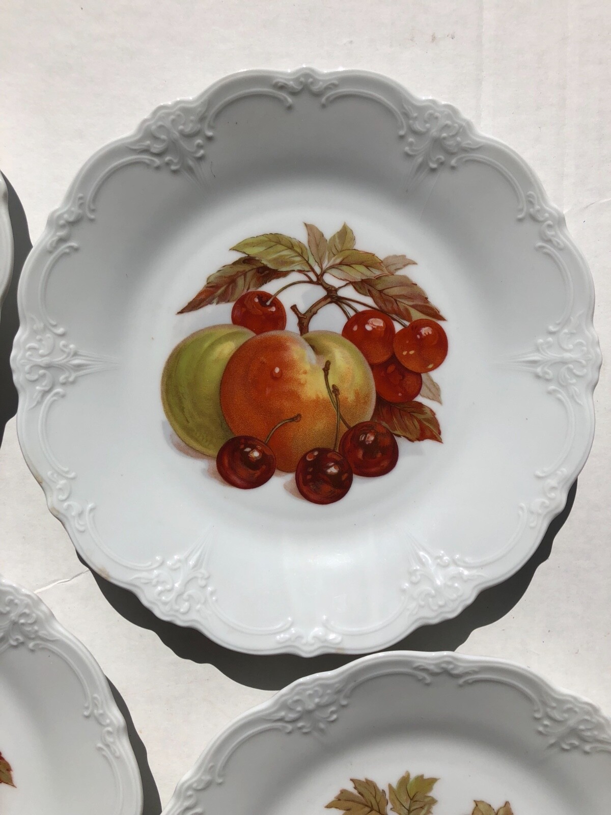 Vintage Tirschenreuth Bavaria Baronesse Dinner Plate Set Of 5 1950-1959 harvest