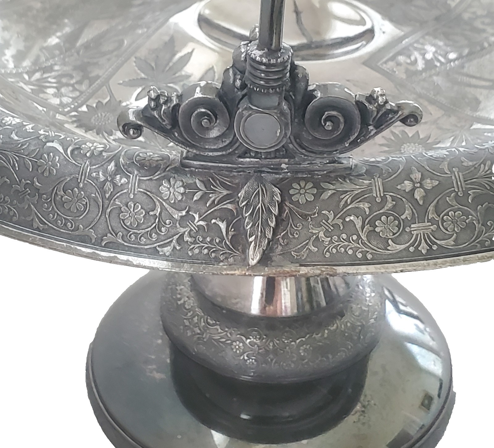 Antique Silverplate Victorian Bride Basket MERIDEN B Co (#1835) Late 19th Cent
