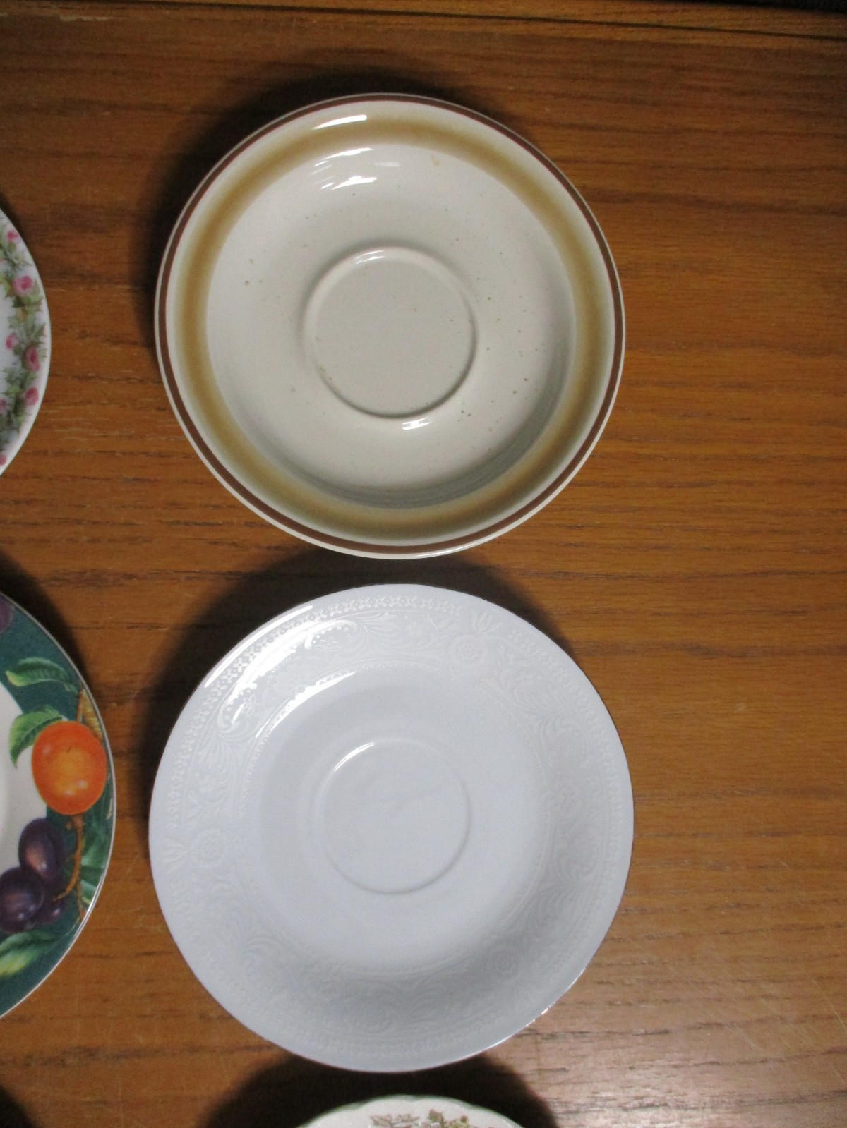 x8 – Mixed Lot of Saucer Plates – 5.25″ to 6-3/8″