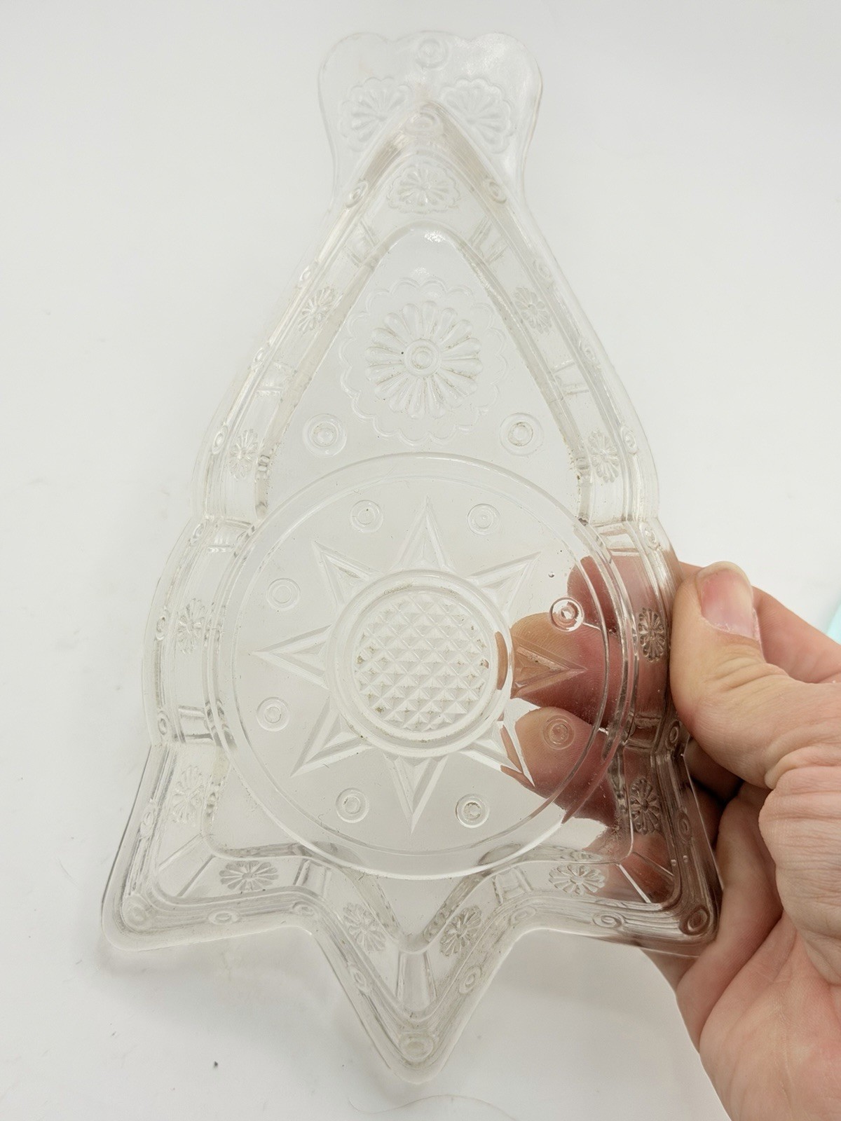 Antique Bryce Bros “Magic” Pressed Glass Dish c1880s | Gothic Starburst EAPG