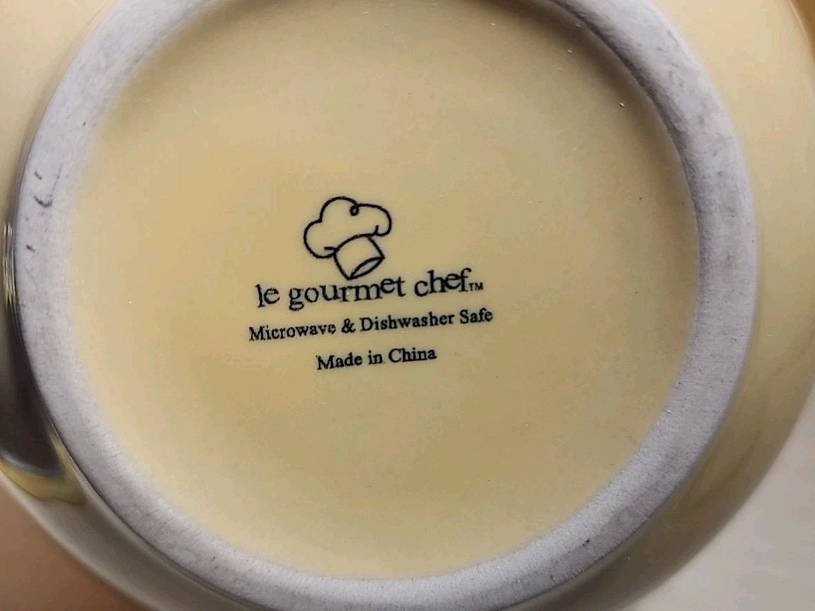 Soup Cereal Bowls Le Gourmet Chef Yellow Leaves