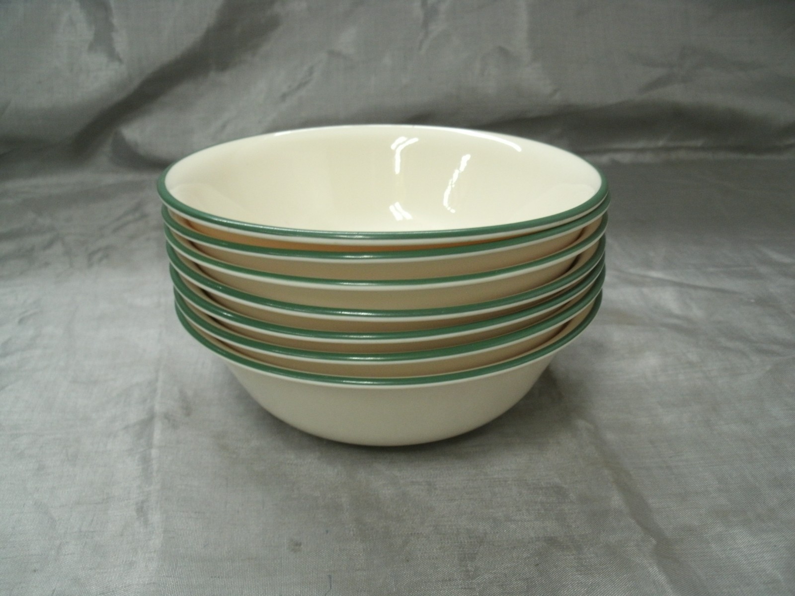 Corning Ware Corelle GARDEN HOME Set of 7~6-1/4″ 18oz Soup Cereal Bowls Vtg USA