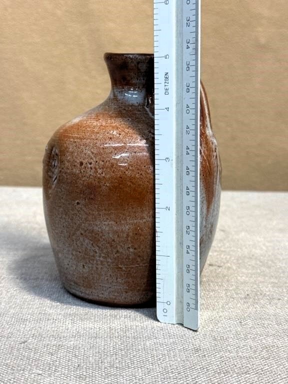 Southern Folk Art Face Jug Cole Pottery Sanford NC signed Rare!