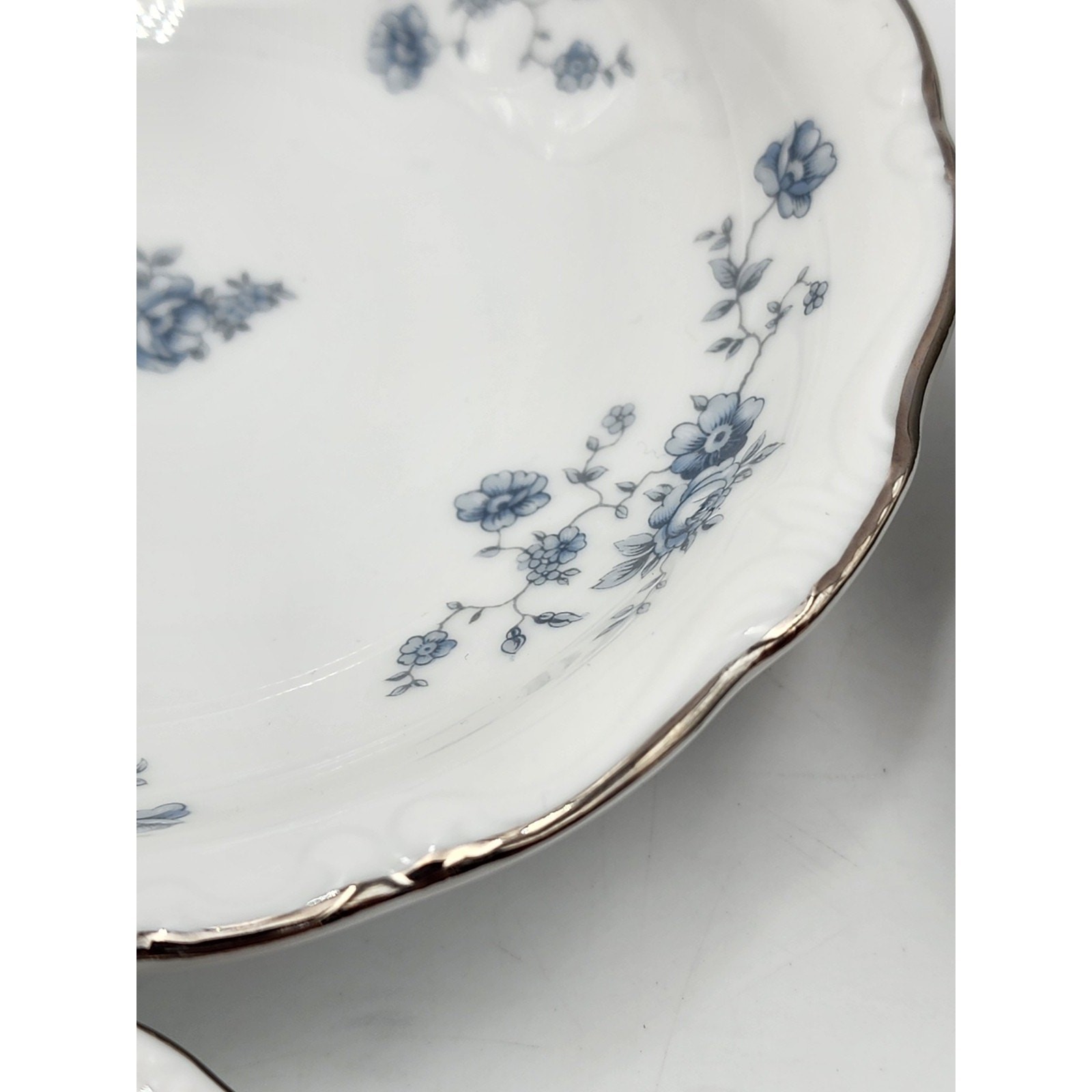 Johann Haviland Blue Garland 5″ Dessert Plate set of 4 Bavaria Germany Vintage