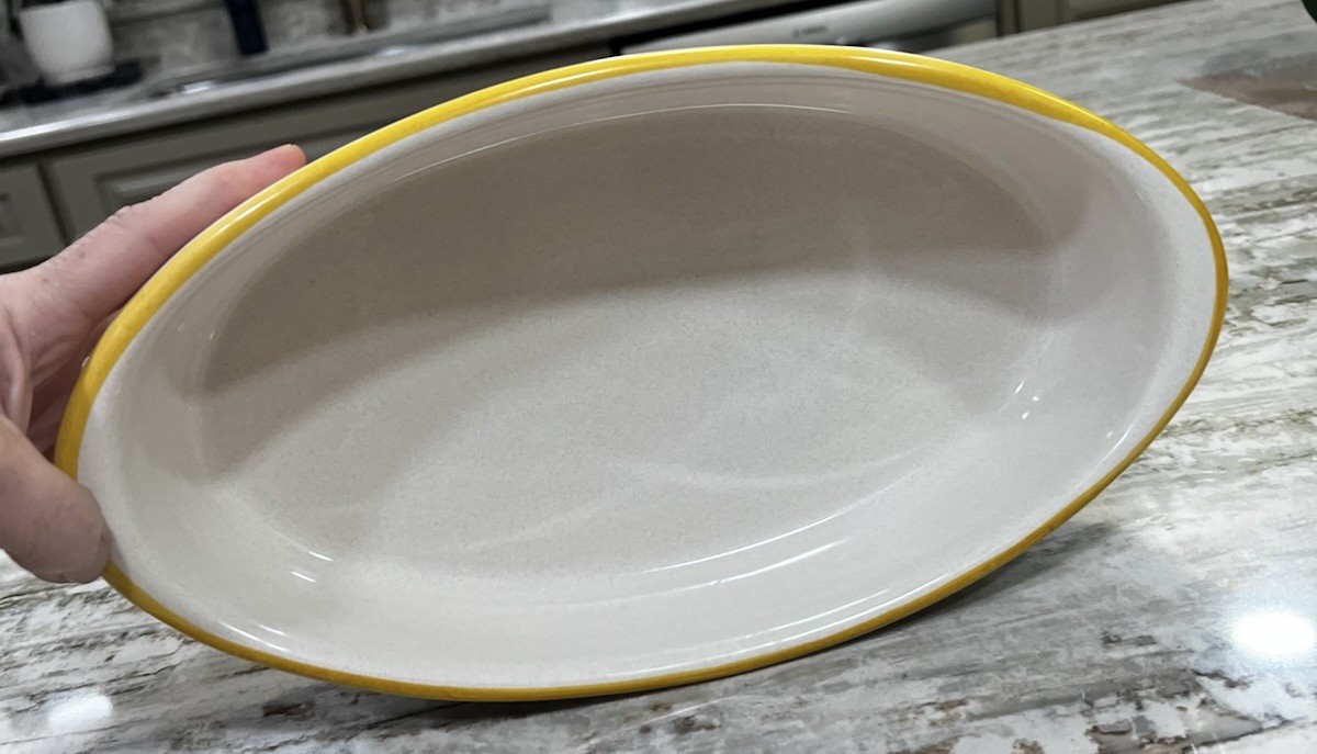 Auth. Ceramic Nova Deruta Pottery Serving Bowl/Baking Dish Raffaellesca Dragon