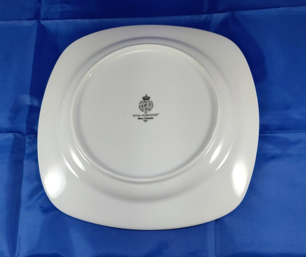 Royal Worcester Neo-Classic White Square Salad Plates 9″ ~Set of 5~ England