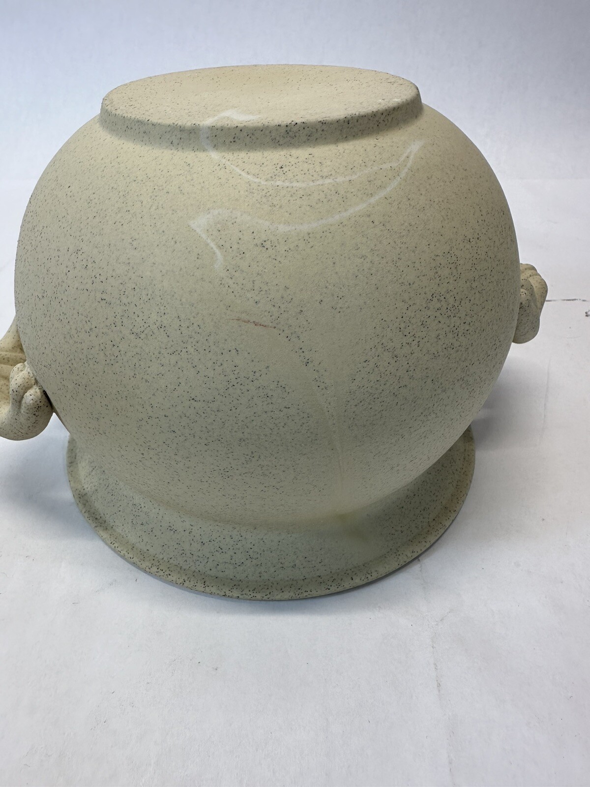 Unbranded Set Of Three Ceramic Bean Pots With Lids Fired But Not Glazed