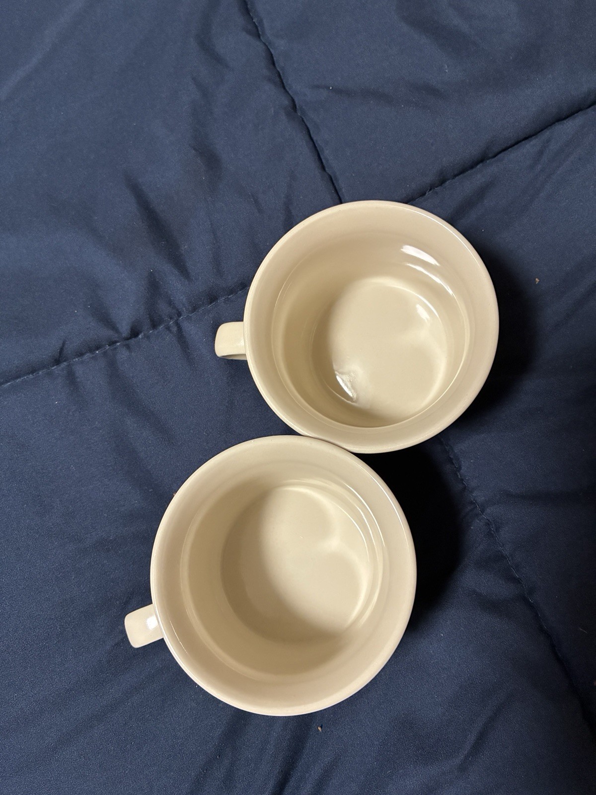 Vintage 70s Summer Garden Floral Coffee Mugs Excel by Linda Stoneware Set Of 2