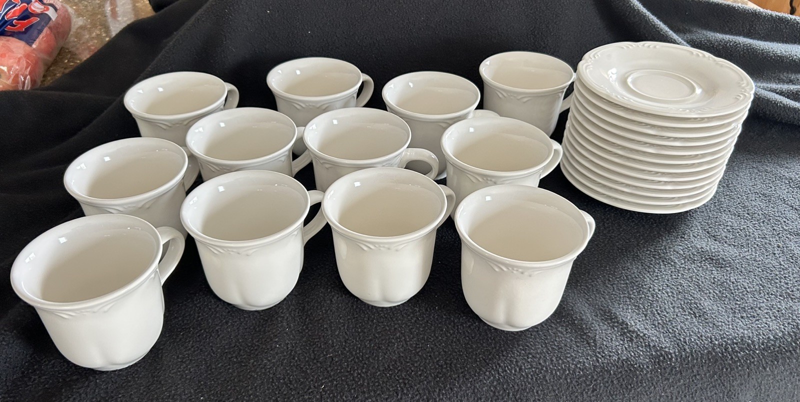 Pfaltzgraff Filigree Cup and Saucer 12 Sets Available