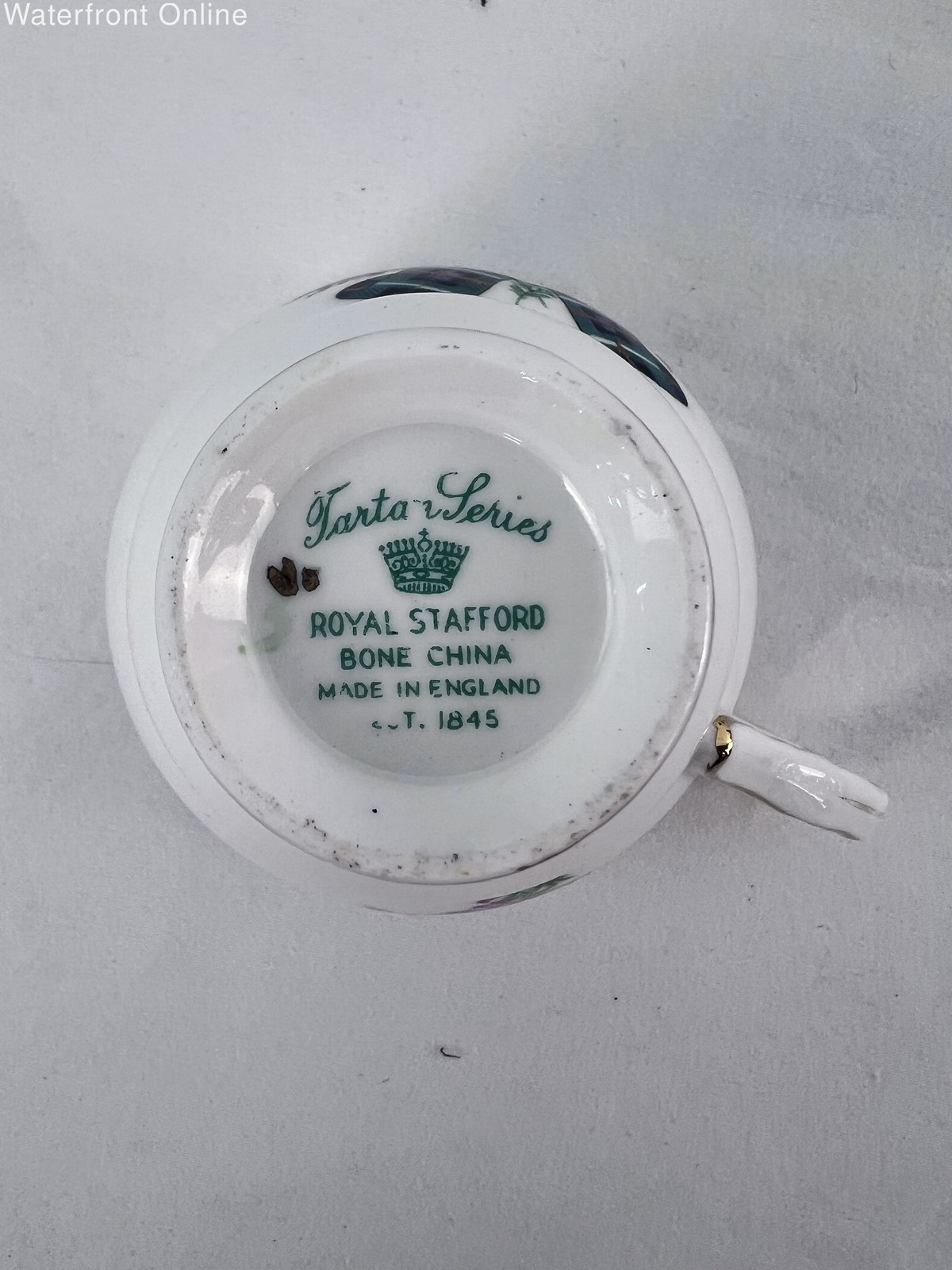 Royal Stafford Tartan Series MacKenzie Bone China Cup and Saucer Set of 2