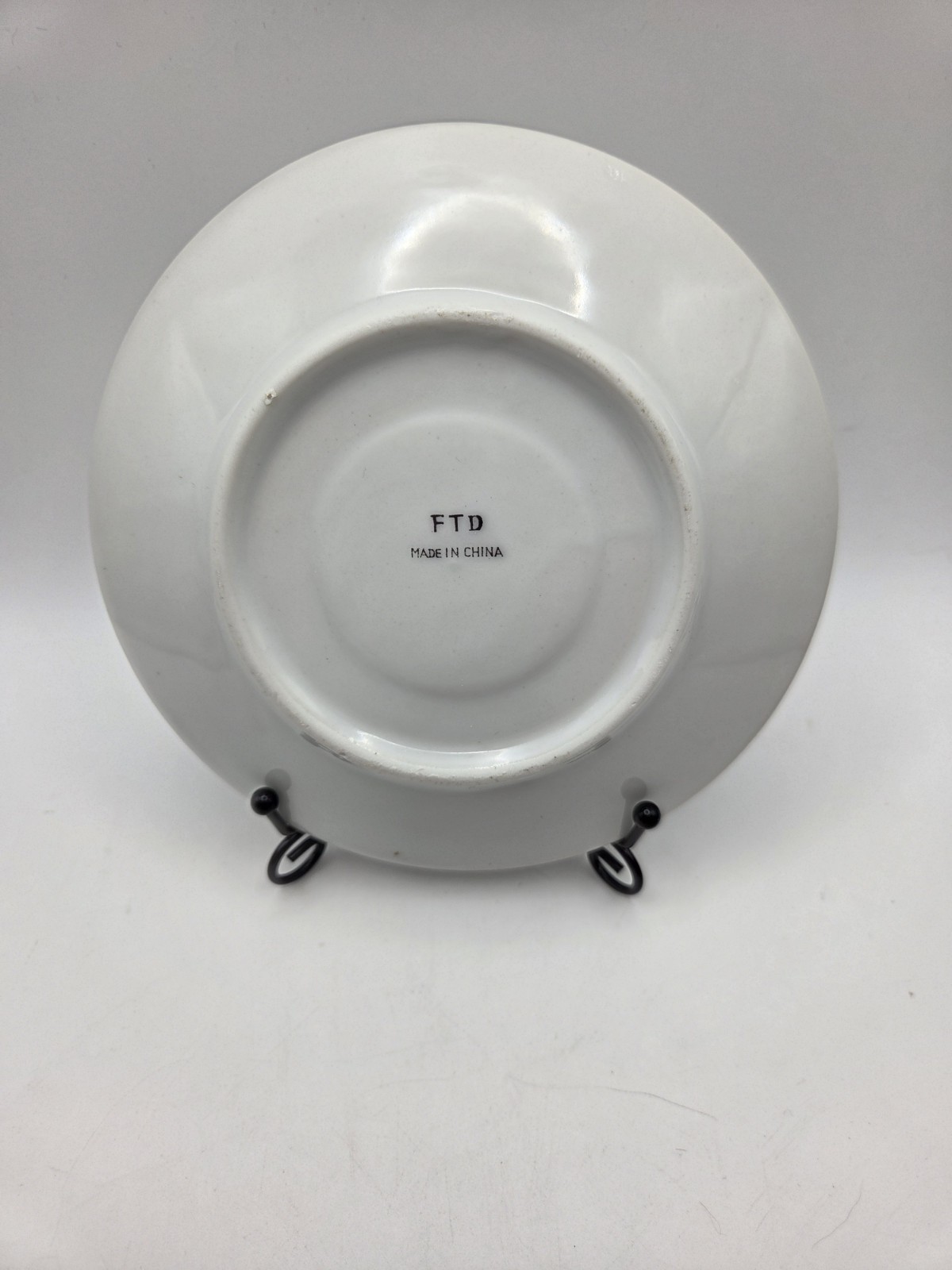 FTD Fine China Porcelain Cup and Saucer Pink Blue