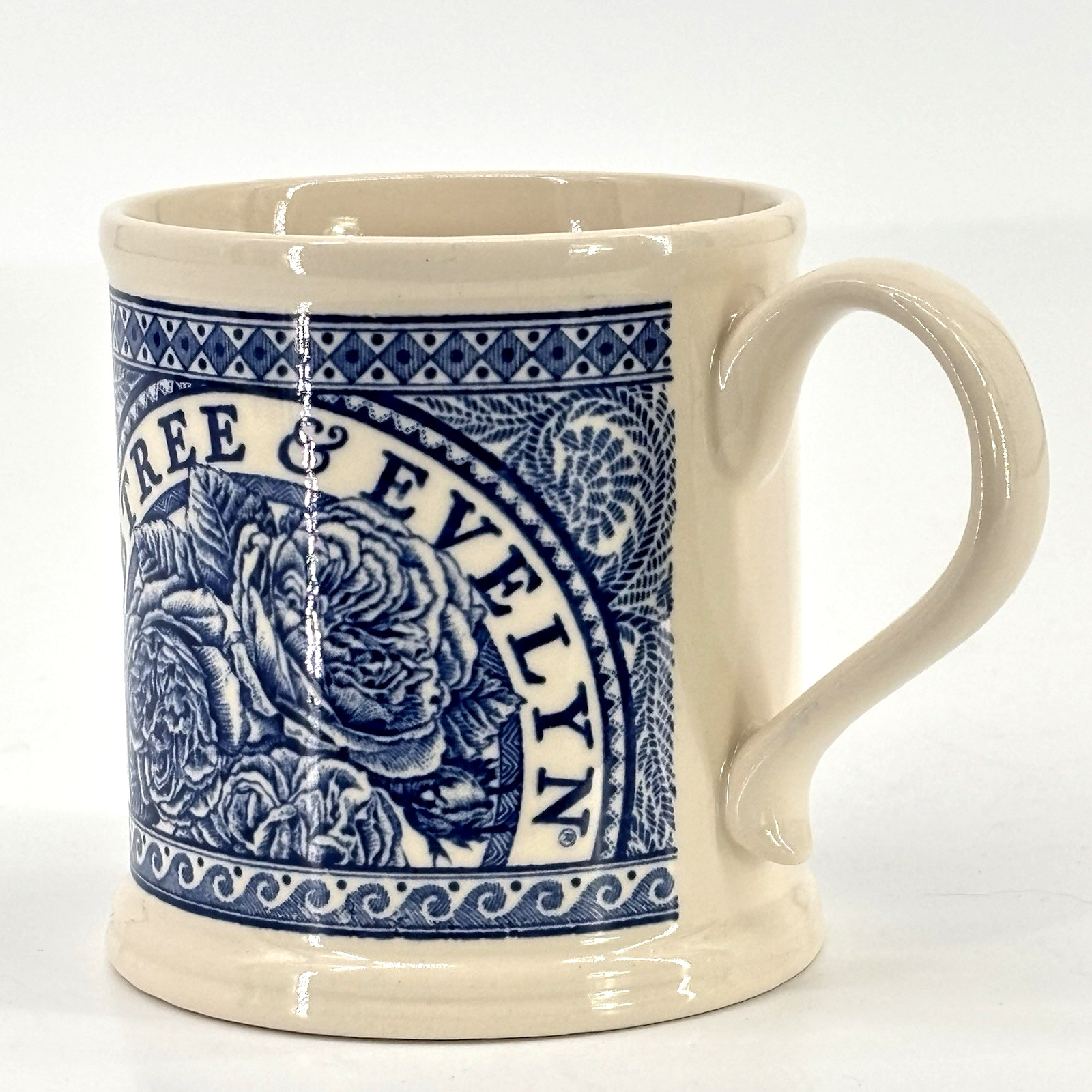 Crabtree & Evelyn London Annual Edition Kale Mug 1997 Blue Mason’s Ironstone NWT