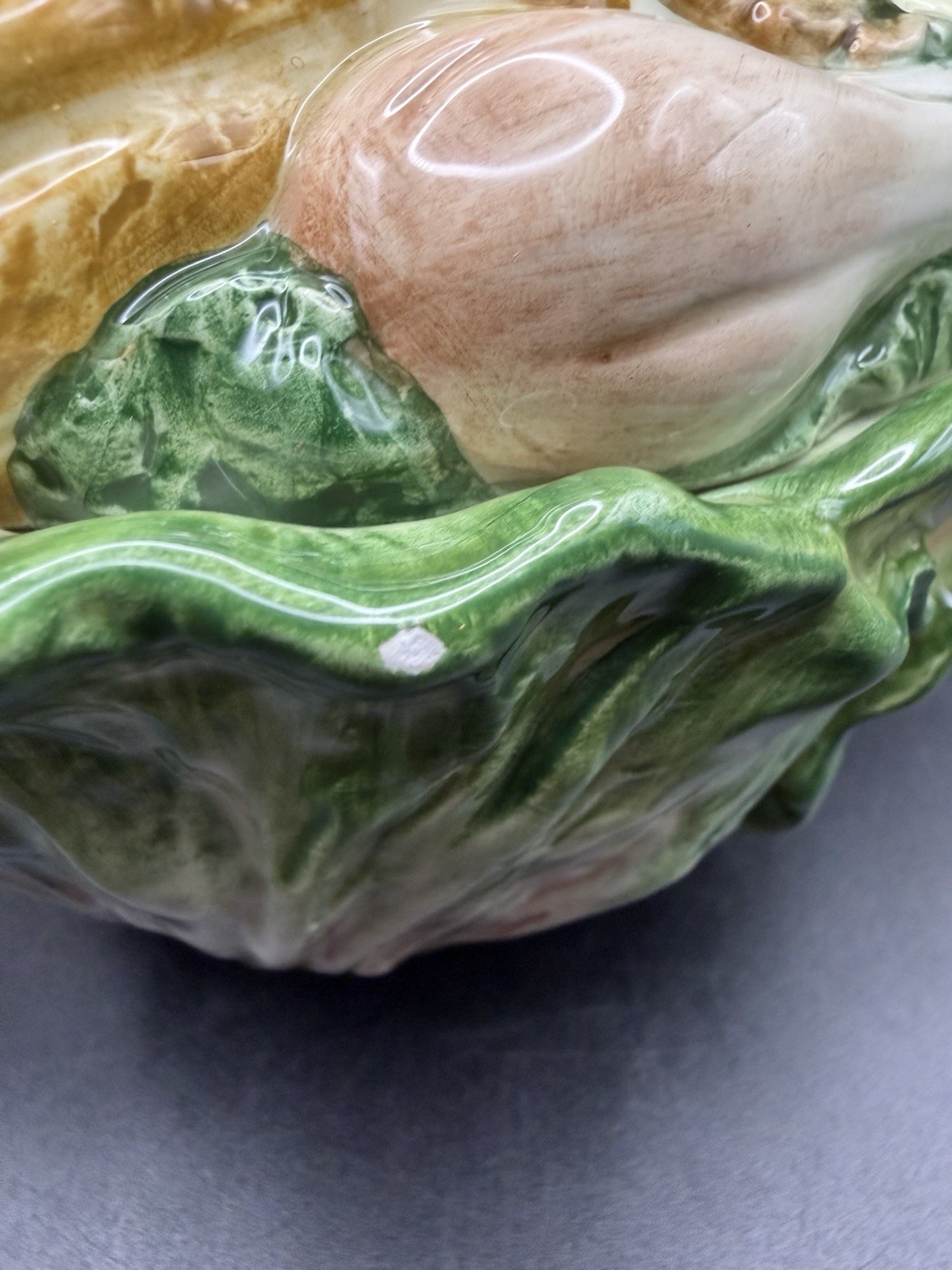 Vtg Fitz& Floyd Classics Ceramic Bowl W/Lid “Gardening Gourmet” 5” Tall Majolica