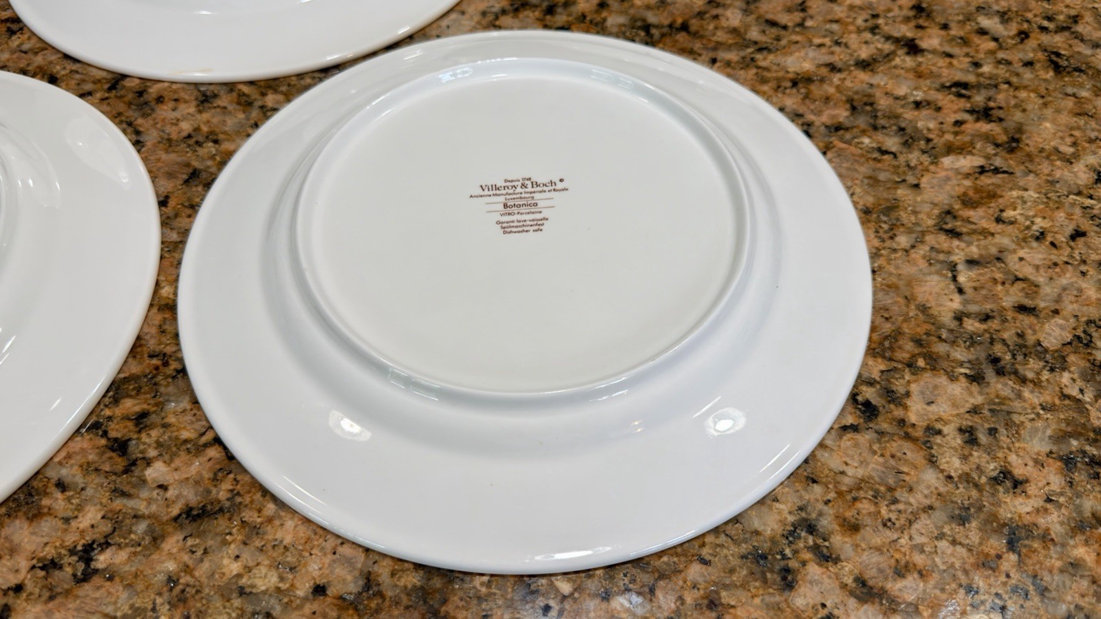 VTG Villeroy Boch Botanica Malva Silvestris 6 Dinner Plates 10-3/8 Luxembourg