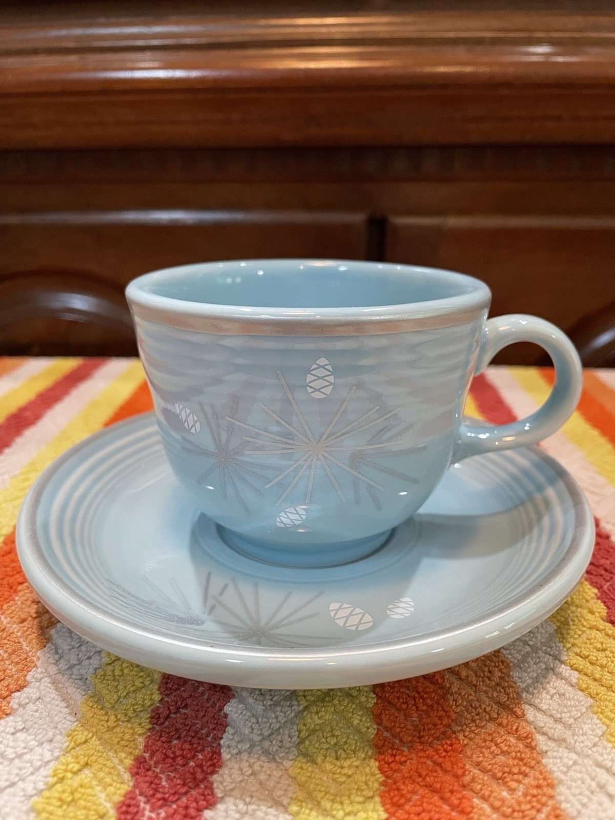 Fiesta HLCCA Cup And Saucer Atomic Pine 2026 Conference Exclusive Sky Pristine