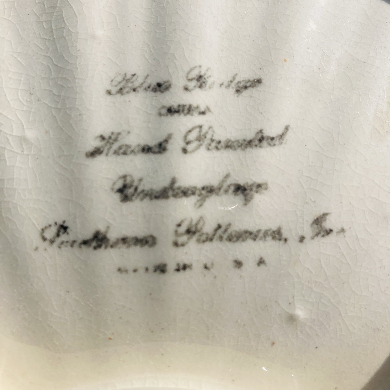 Vintage Blue Ridge Southern Potteries “Mayflower Bouquet” Deep Serving Dish