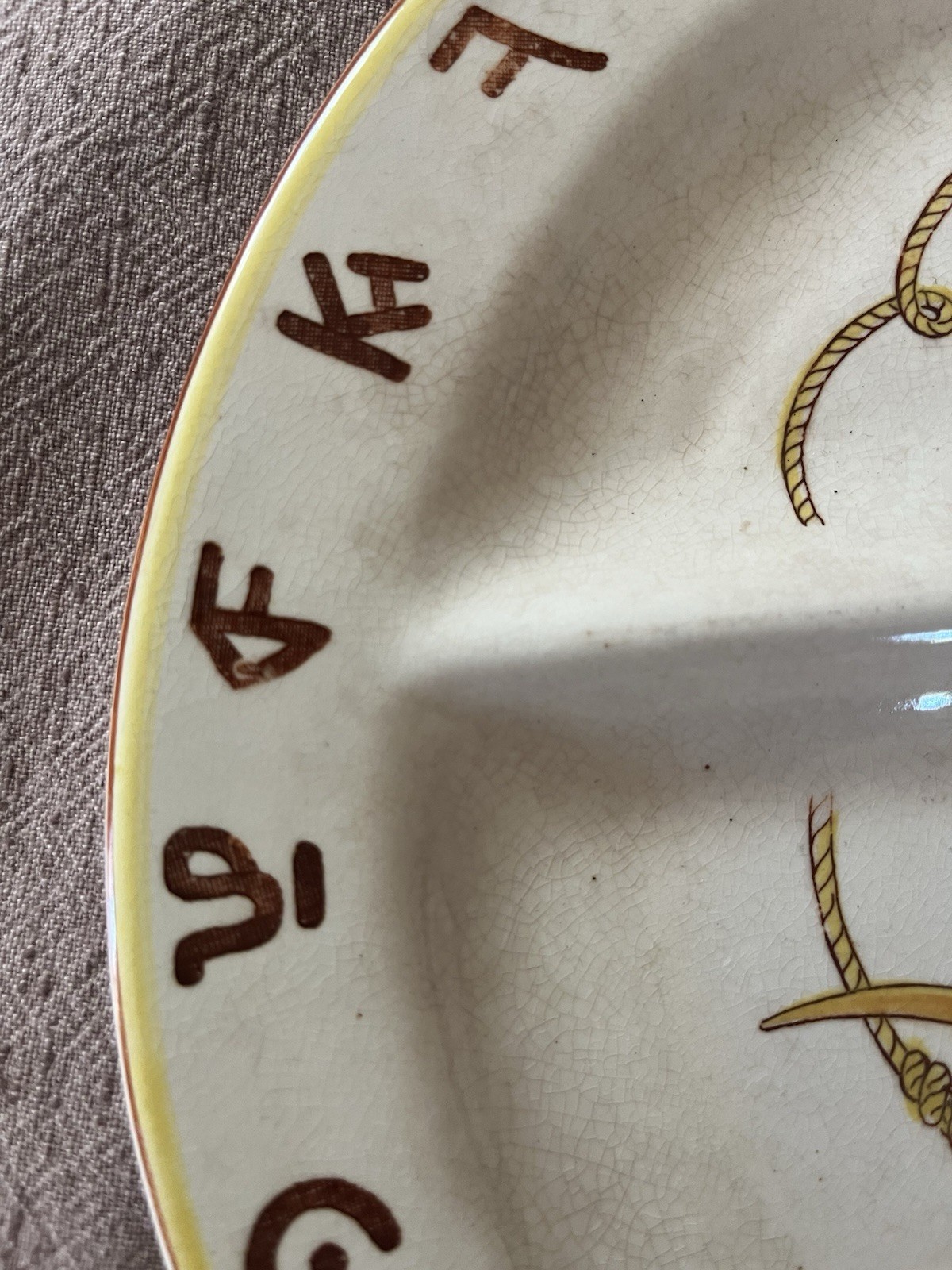 2 Vintage 11” Fred Roberts Western Theme Grill dinner plates.
