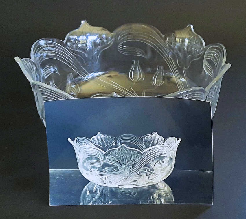 IMPORTANT ANTIQUE STEVENS & WILLIAMS CUT CRYSTAL FREDERICK CARDER BOWL