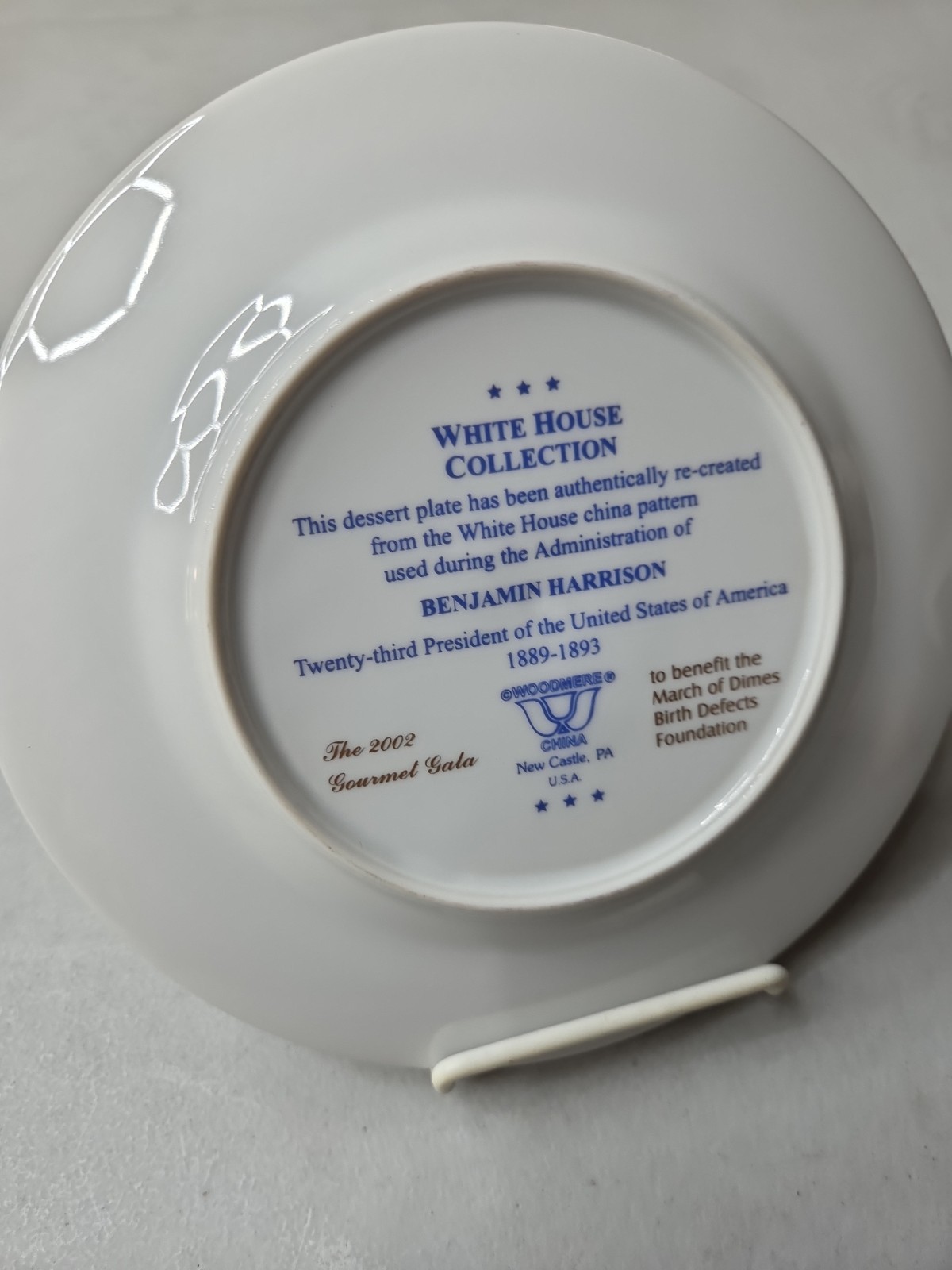 RARE Benjamin Harrison 1889-1893 Re-Creation Of The White House China Pattern VC