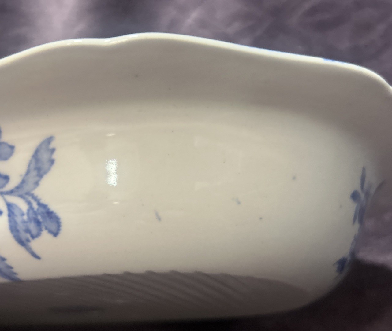 Vintage Copeland Spode Blue Camilla Rectangular 9.75” x 7.25” Serving Bowl