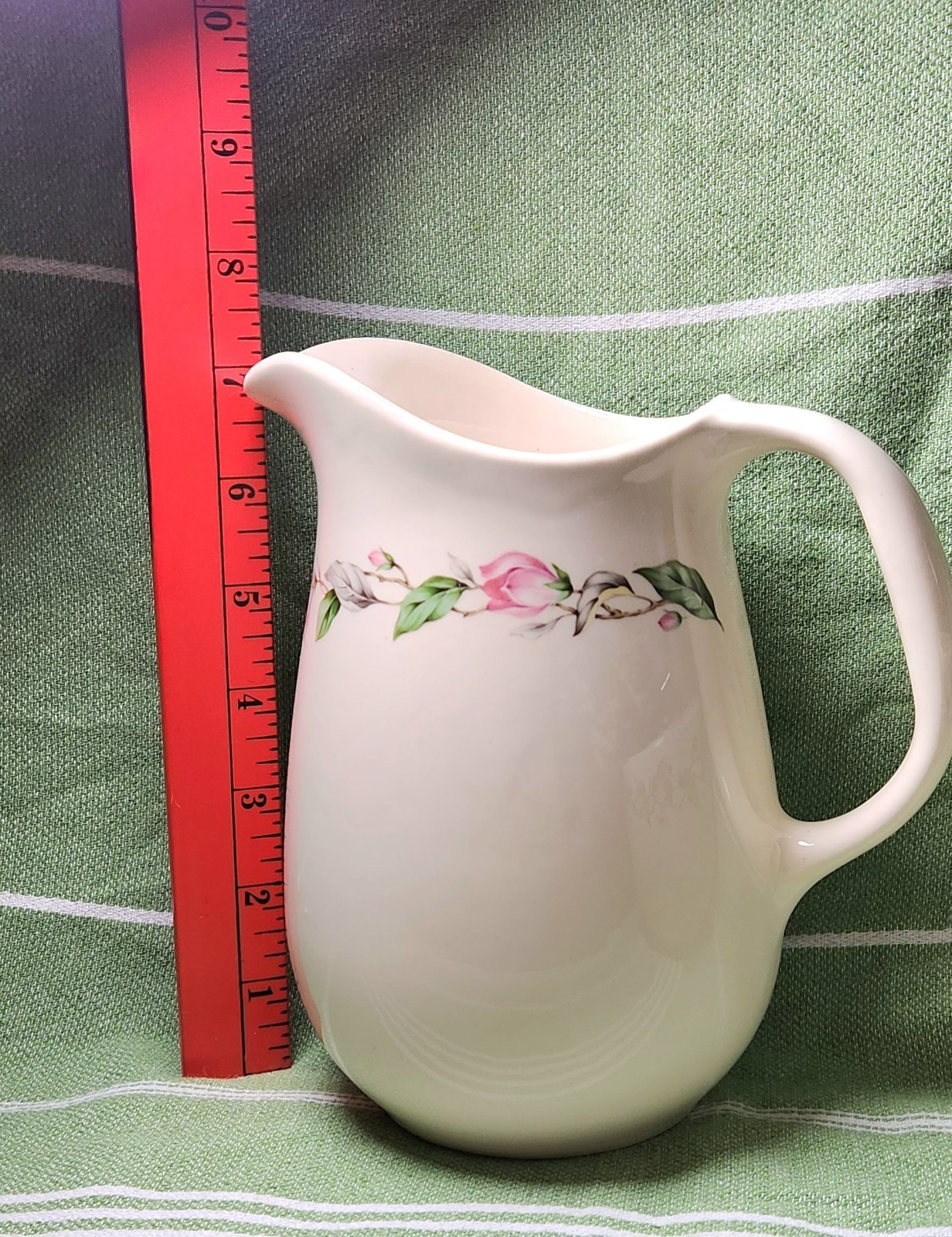 Vintage Universal Cambridge Rose Garland Ceramic Pitcher Rose Bud Pattern