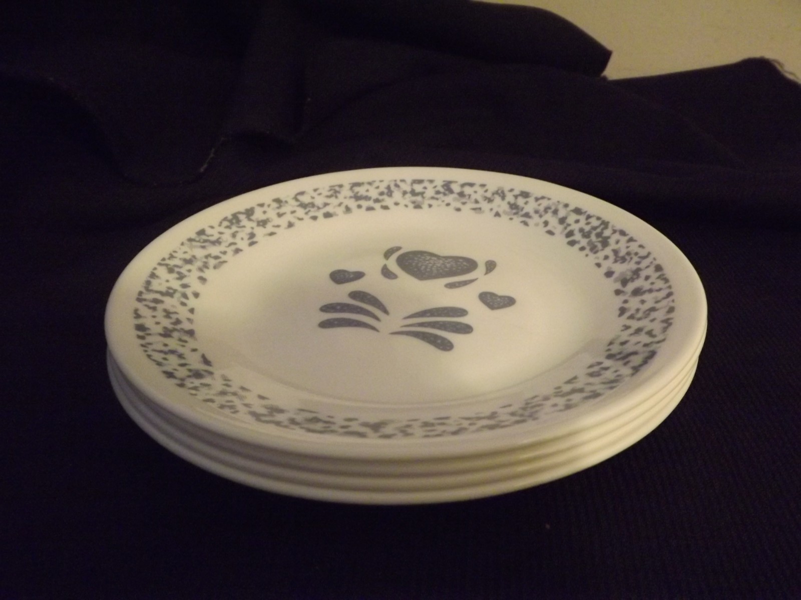 CORELLE CORNING BLUE HEARTS choose plates or bowls
