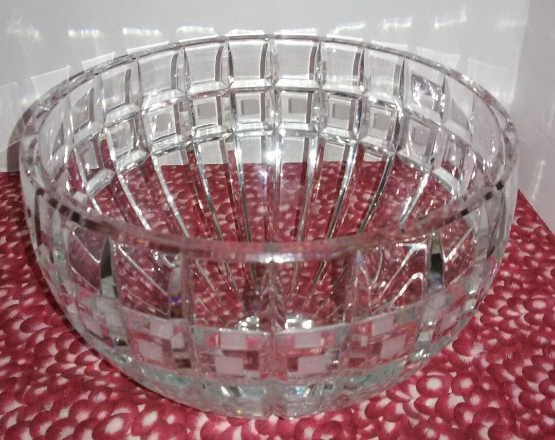 Marquis by Waterford Leaded Crystal Quadrata Large 10″ Bowl w/etch