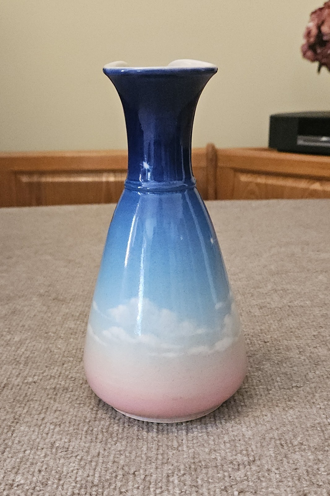Pye In The Sky Pottery Pitcher Signed Shorba 1985 Dusk Marked Signed 9″