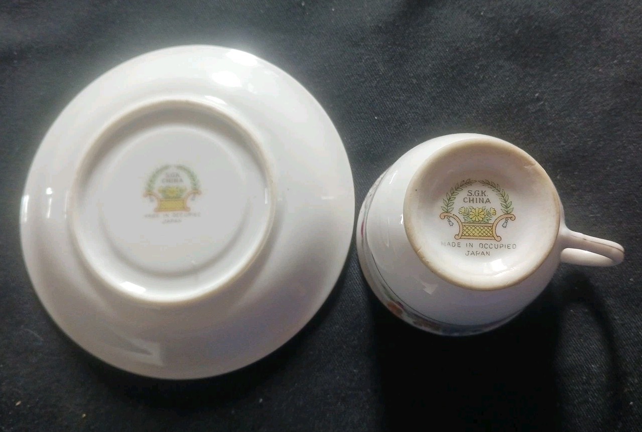 SGK Cup & Saucer Made in Occupied Japan (FREE SHIPPING)