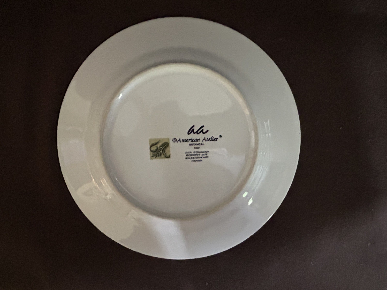 Vintage American Atelier Botanical 8″ Decorative Plates Orchid & Iris Set Of 4