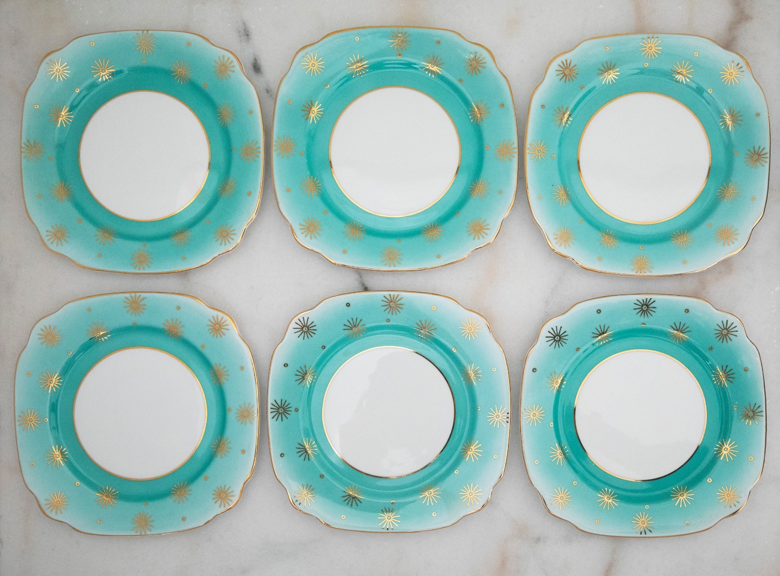 Windsor China England Coffee Tea Set for 4 w/ Creamer Sugar Serving Plate RARE