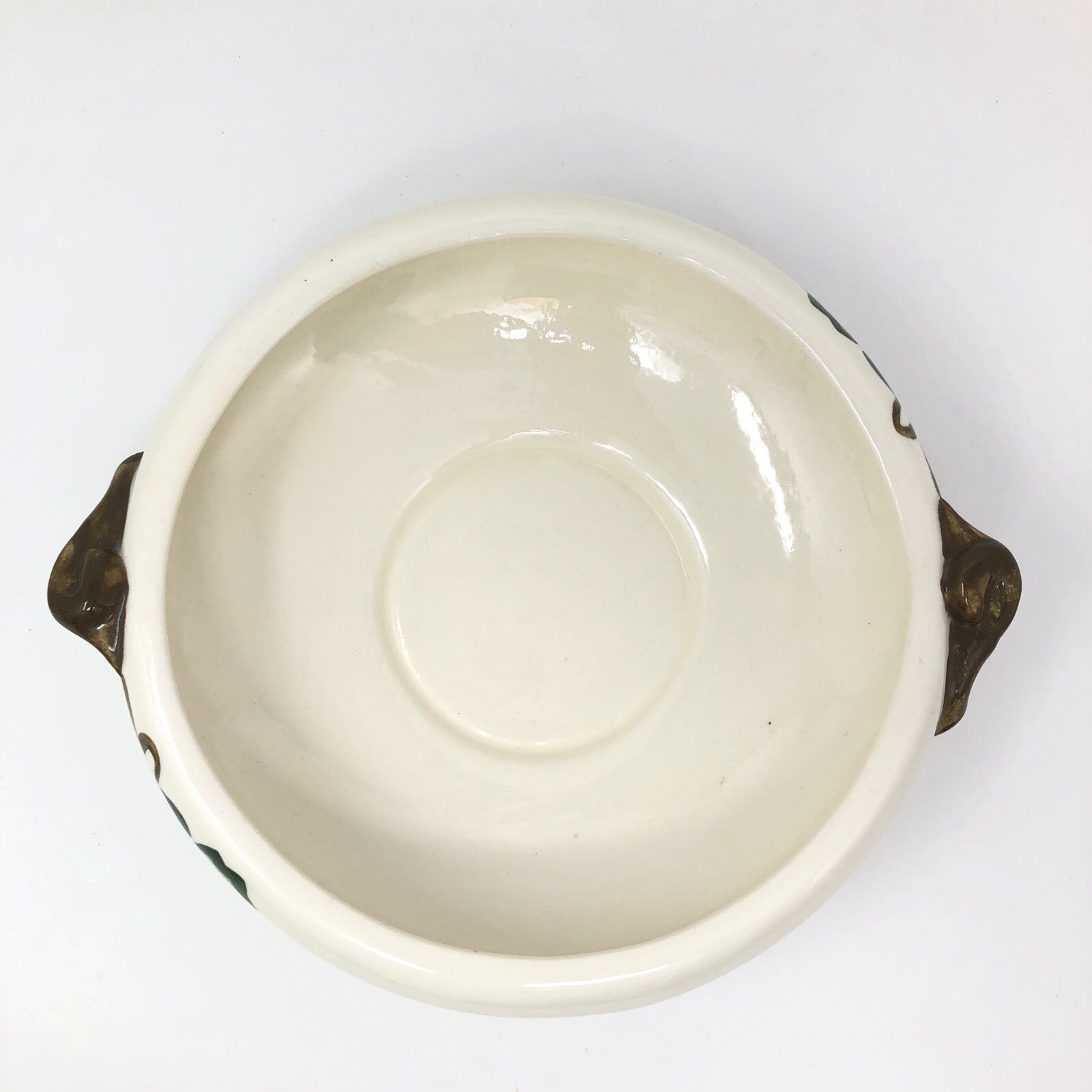 Vintage METLOX POPPYTRAIL CALIFORNIA IVY 11” Round Covered Casserole Dish LEAF