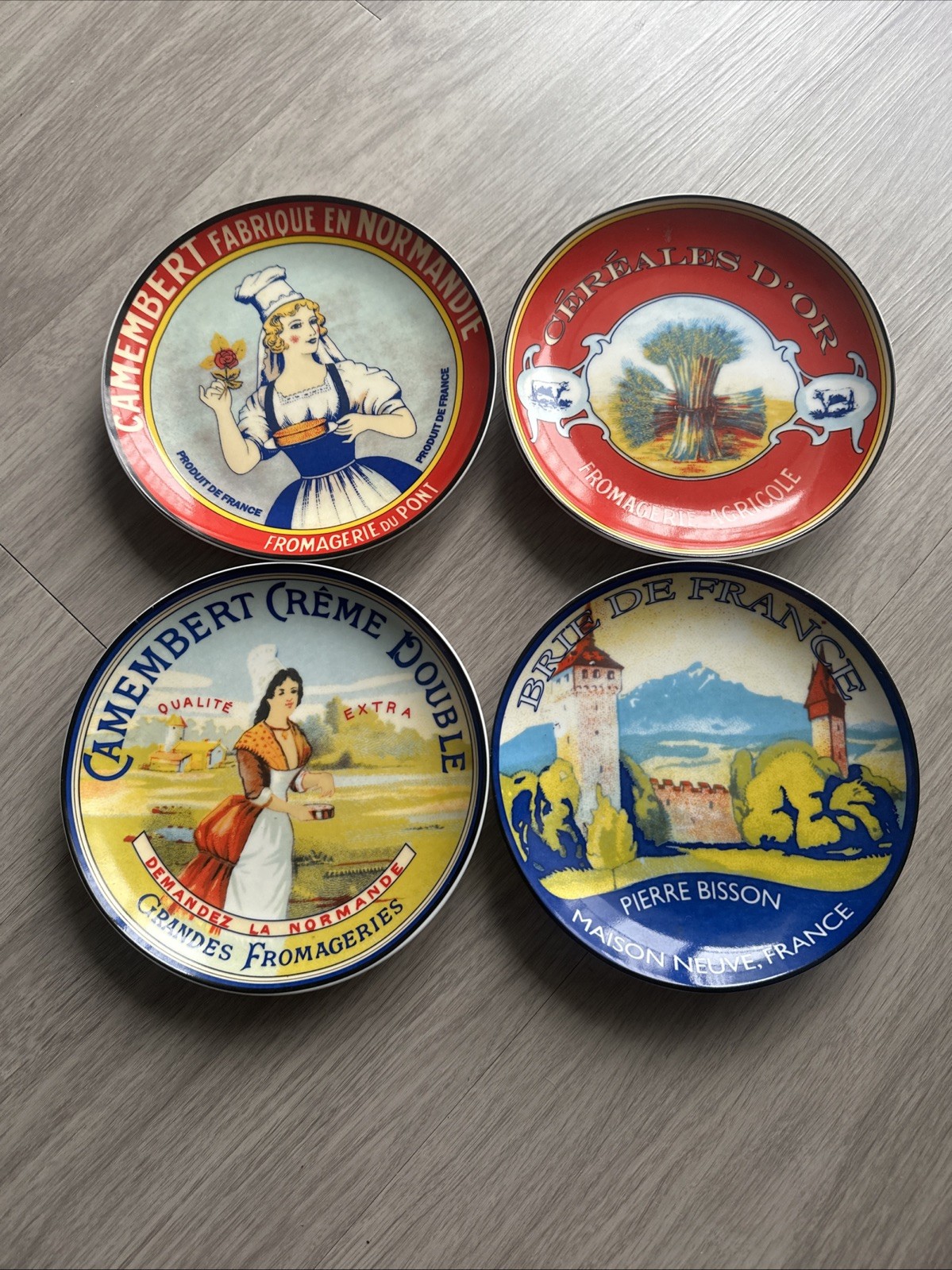 Pier 1 Imports Cheese Plates Set Of 4 6.5″ x 6.5″