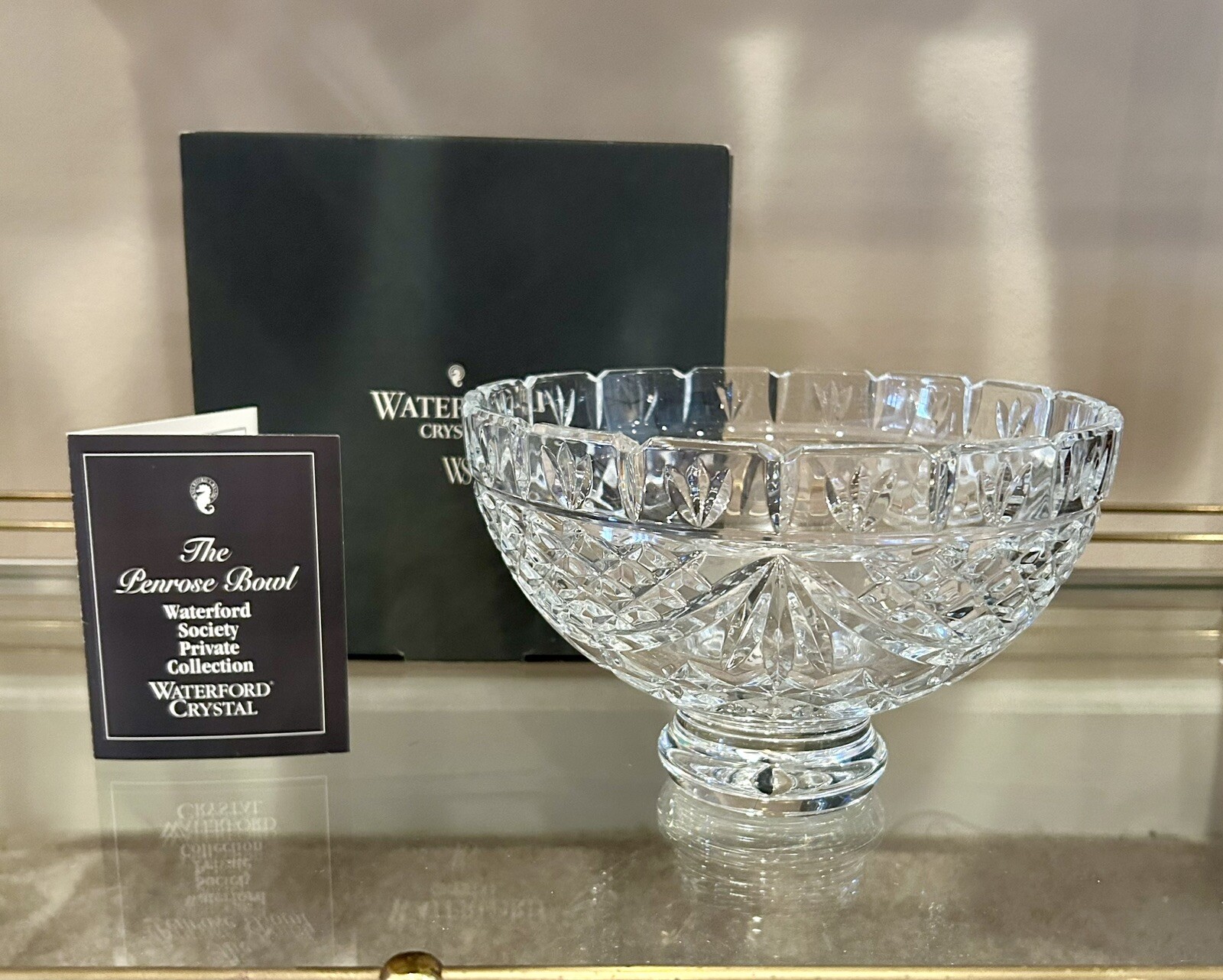 Waterford Crystal Penrose Bowl Society Private Collection NIB
